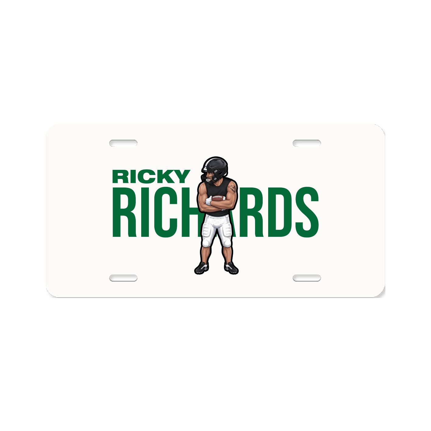 License Plate — Player Name in Classic