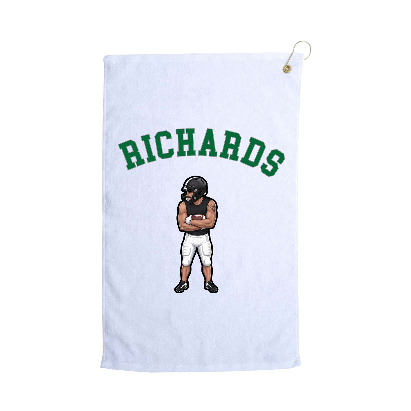 Golf Towel — Shirsey Arch in White