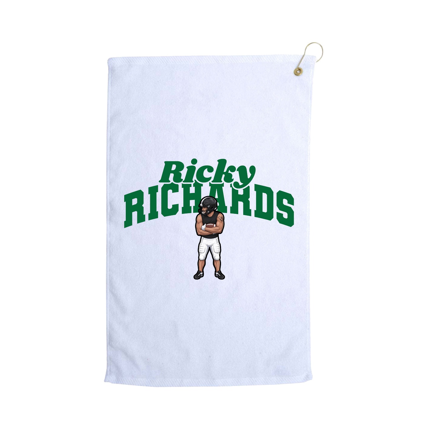 Golf Towel — Signature Arch in White