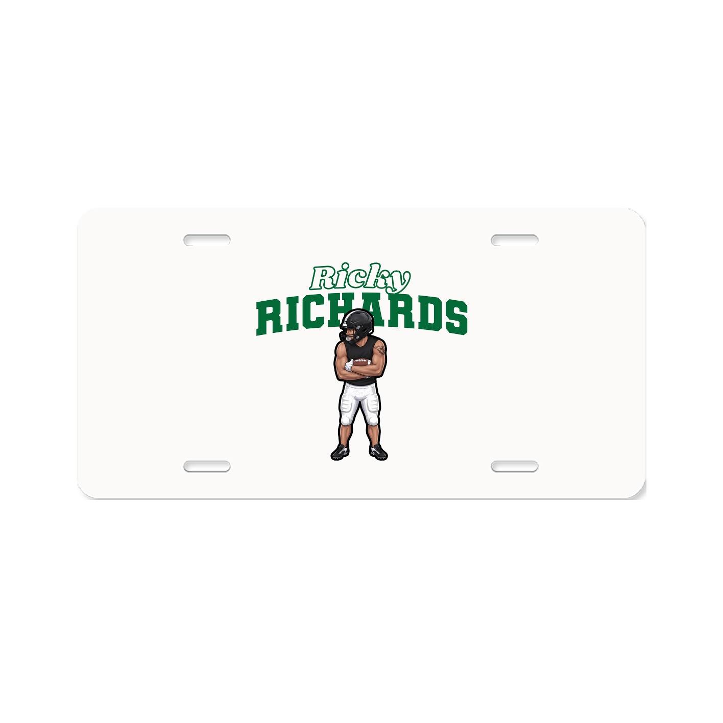 License Plate — Name Arch in Classic