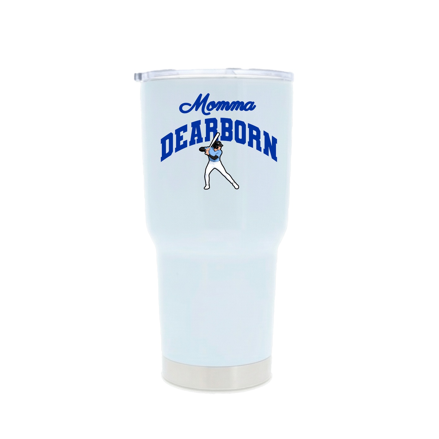 30oz Stainless Steel Tumbler — Mothers Day Arch in White