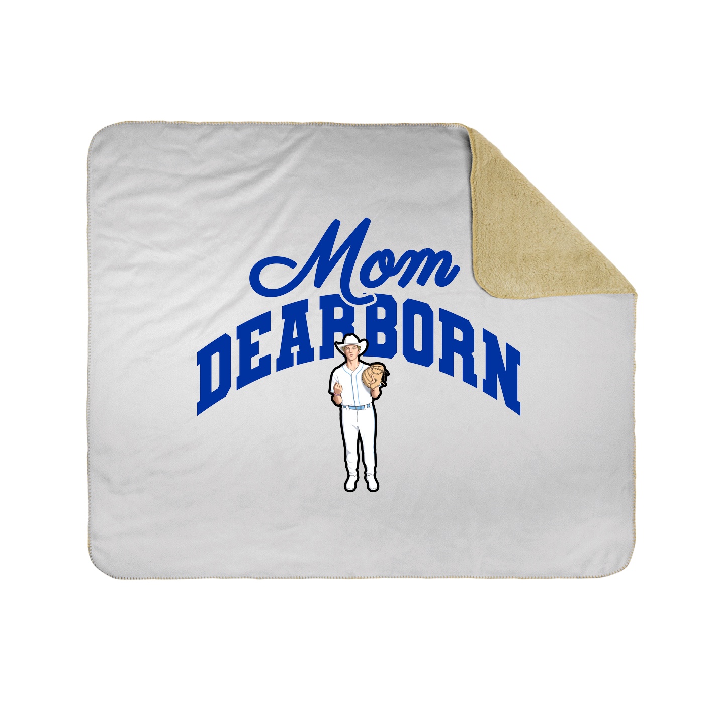 Throw Blanket — Mothers Day Arch in White