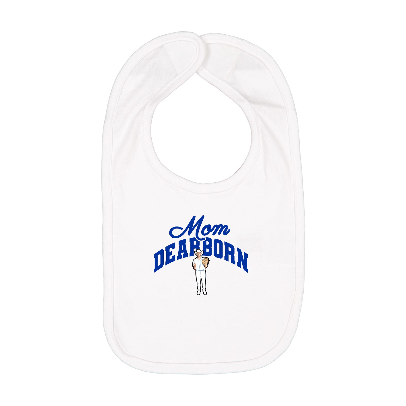 Infant Bib — Mothers Day Arch in White
