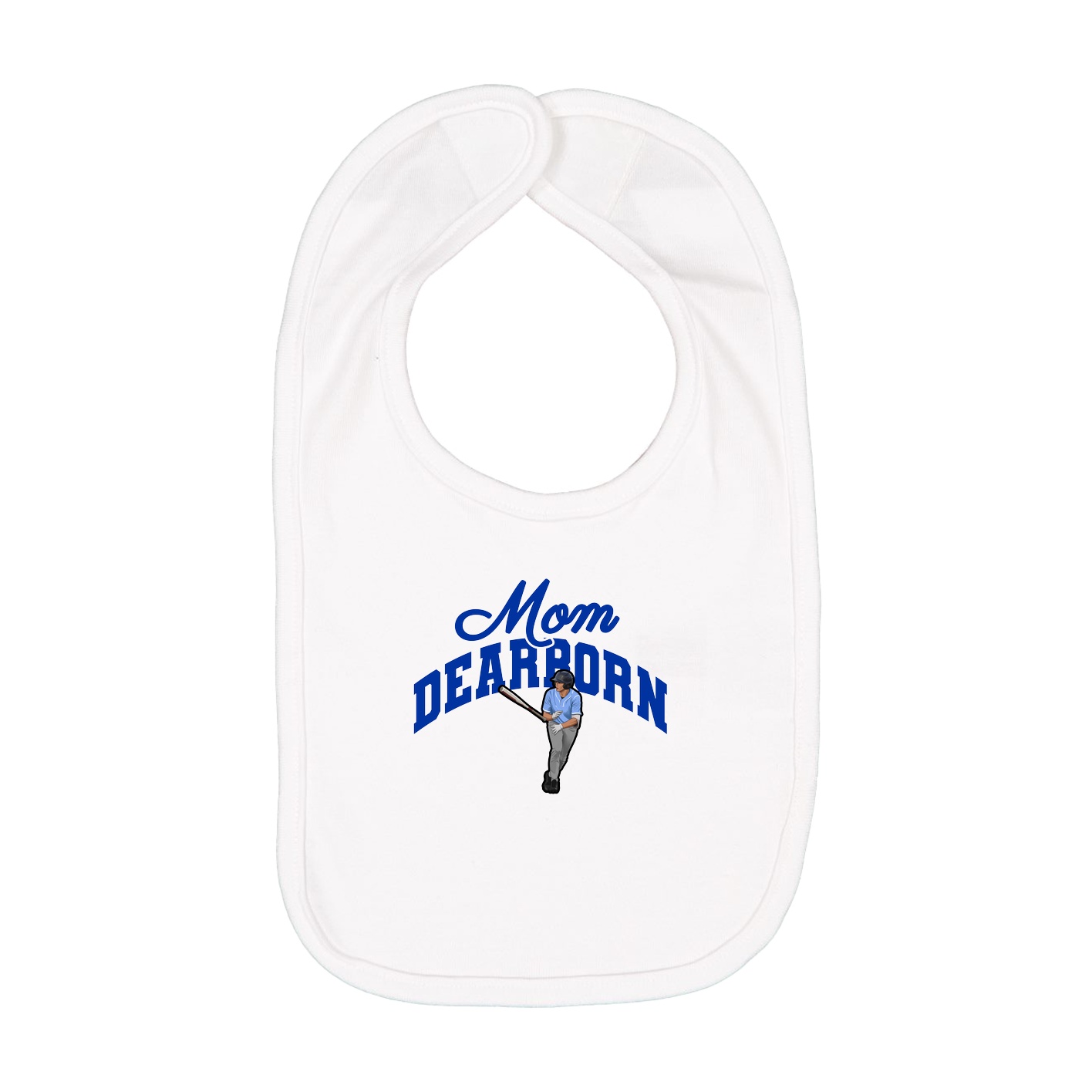 Infant Bib — Mothers Day Arch in White