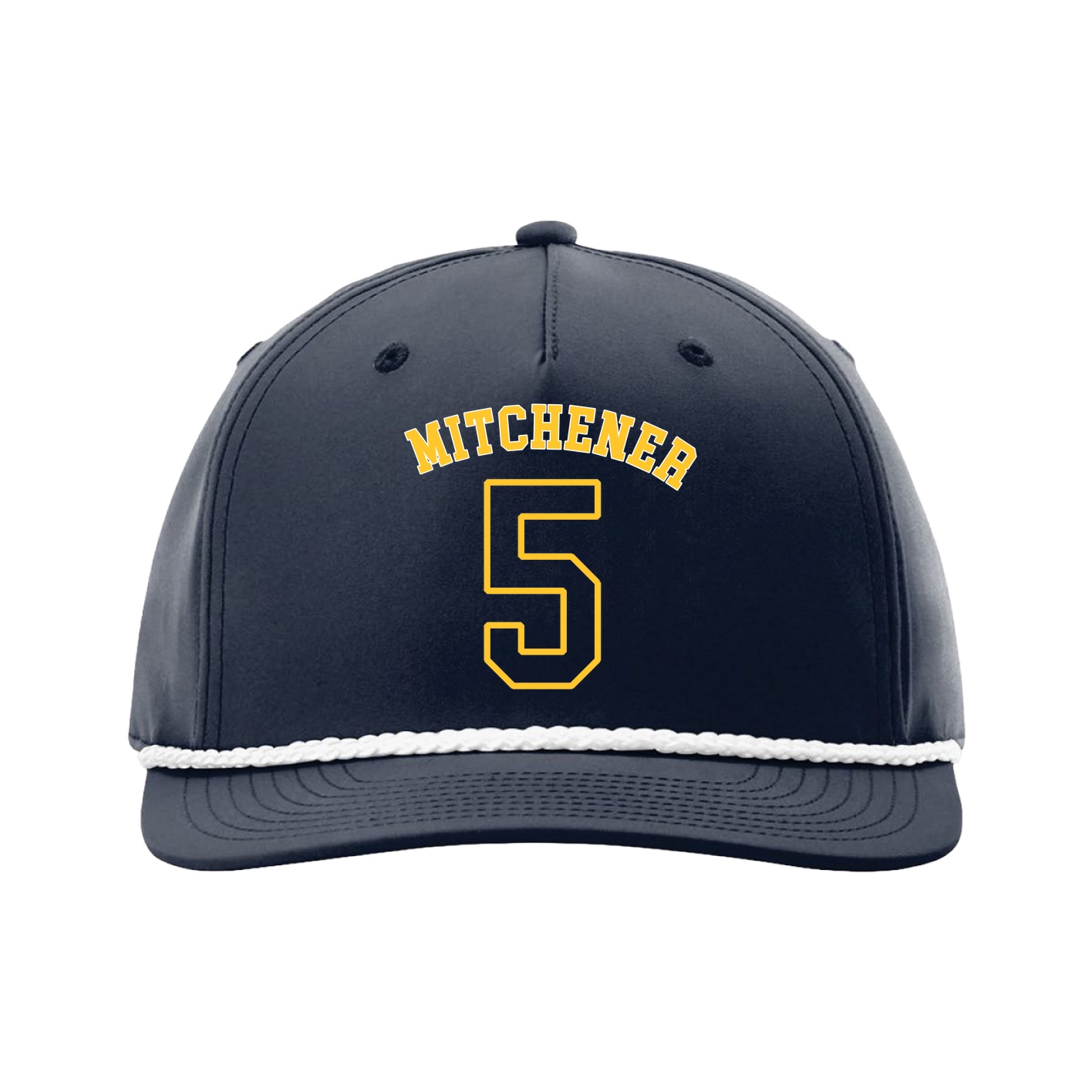 Five-Panel Classic Rope Cap — Shirsey Arch in Navy