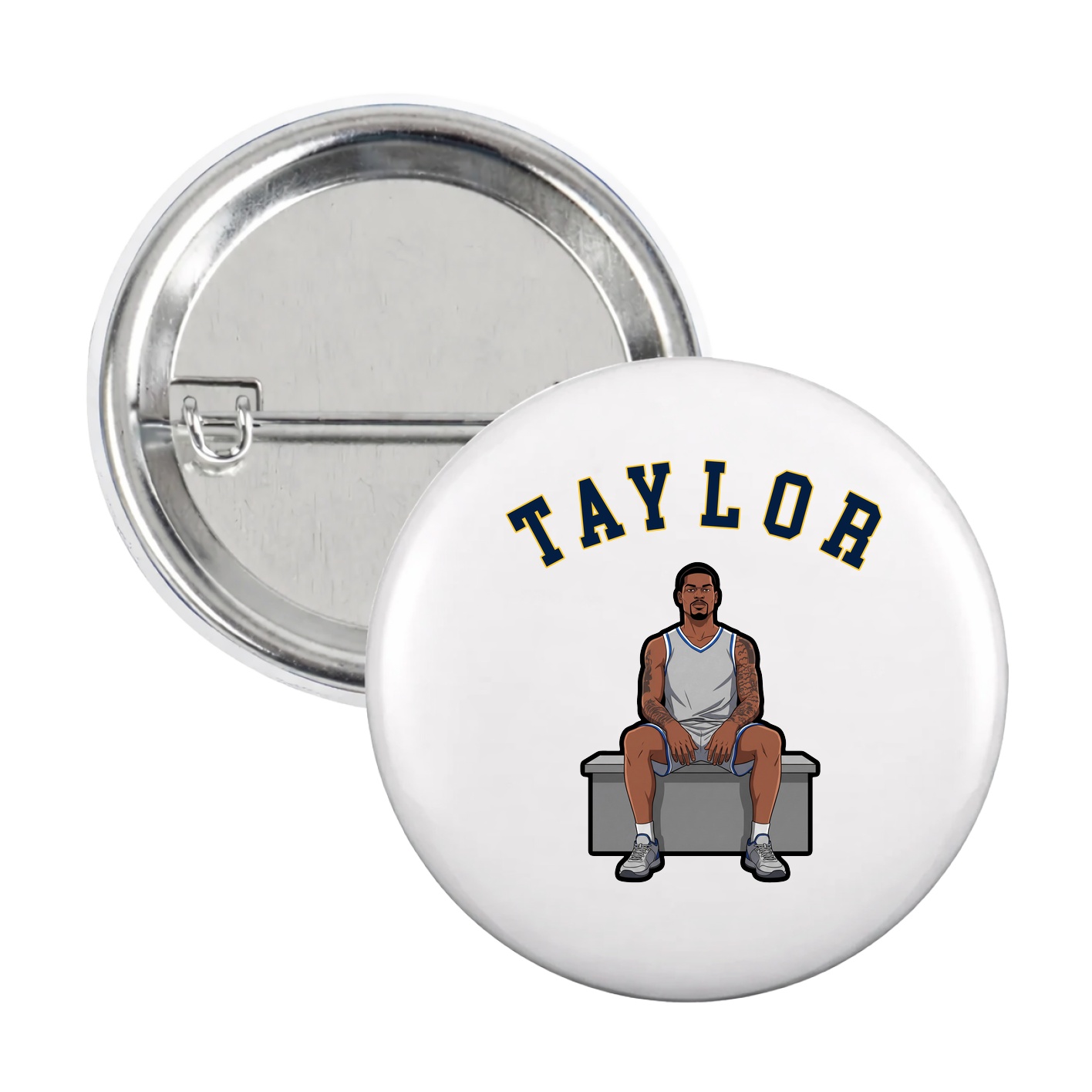 Game Day Button — Shirsey Arch in White