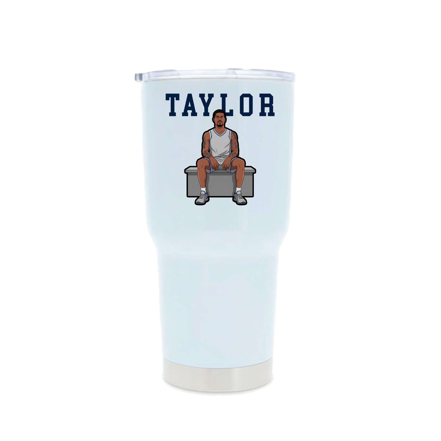 30oz Stainless Steel Tumbler — Shirsey in White
