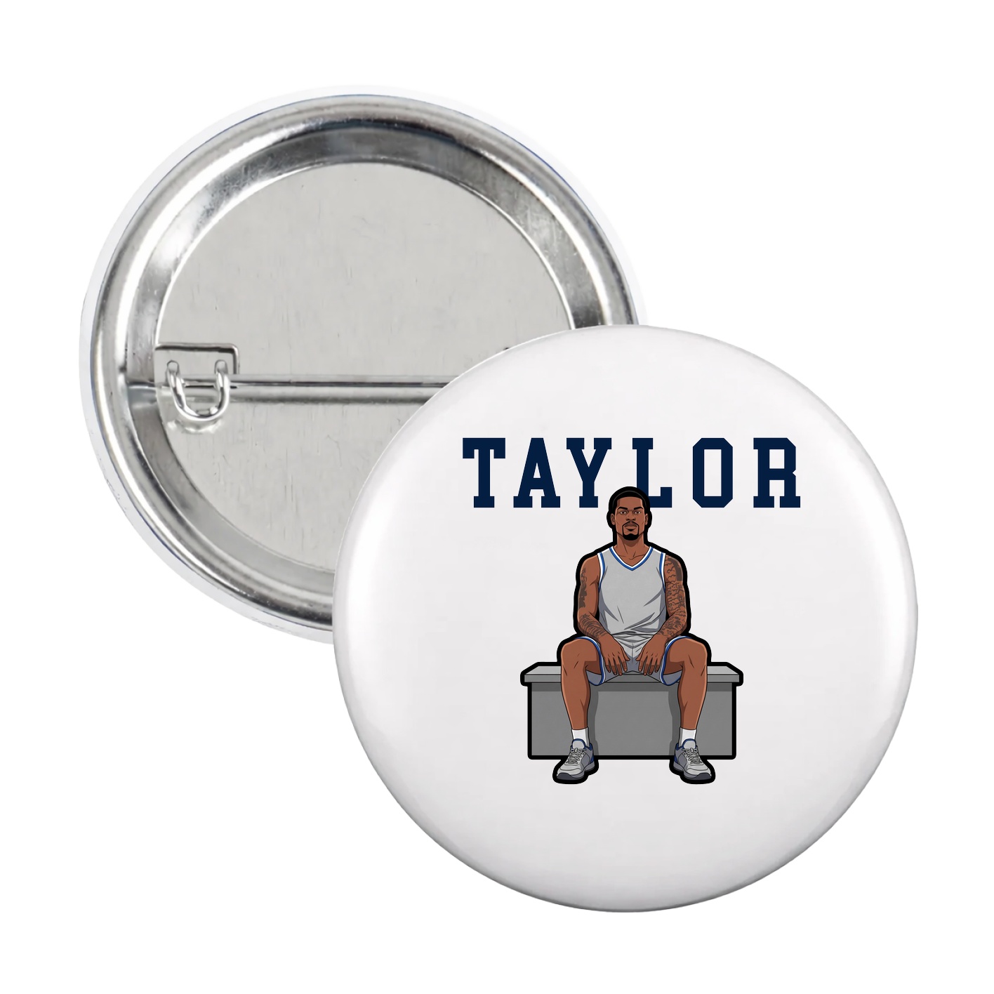 Game Day Button — Shirsey in White