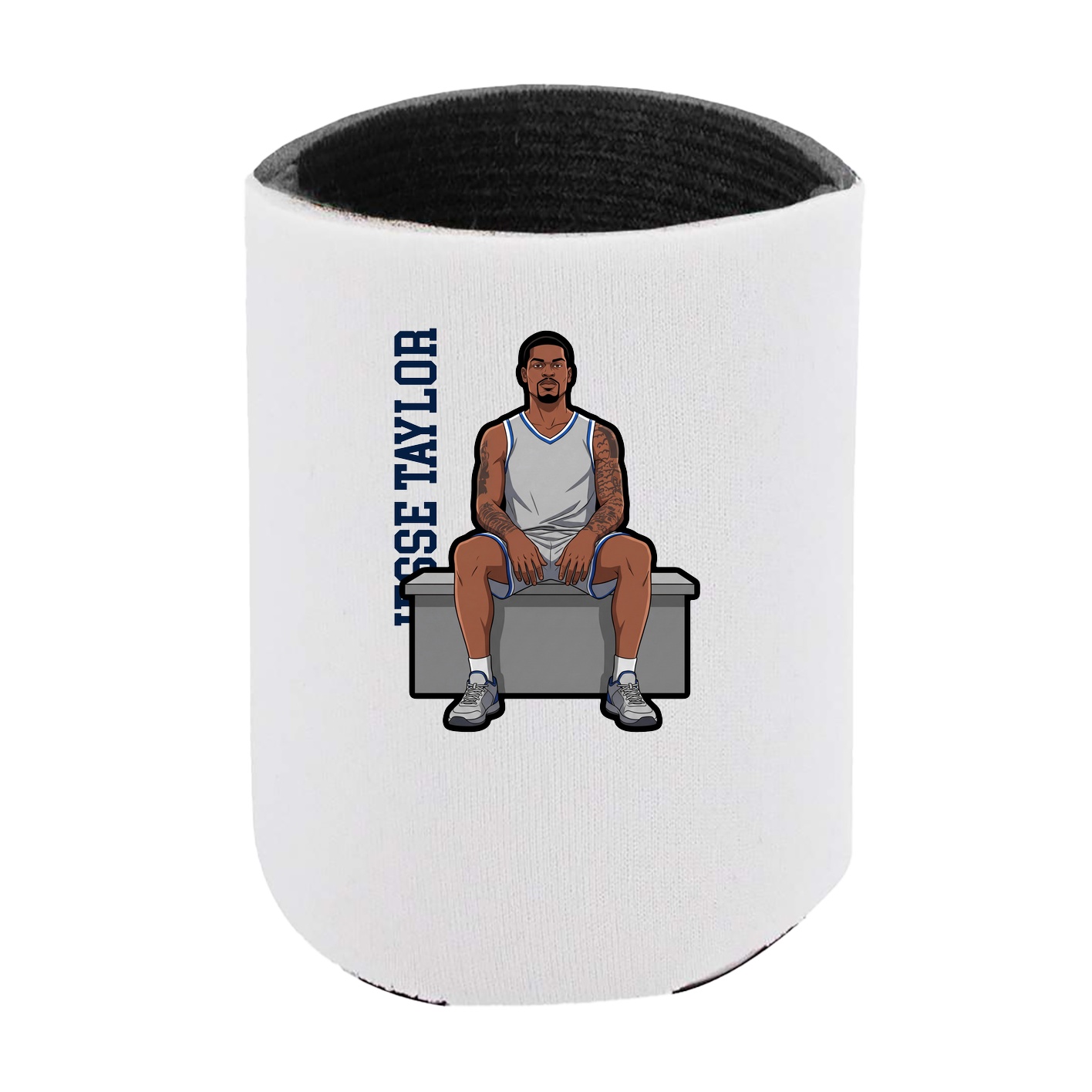 Can Holder — Name Vertical in White