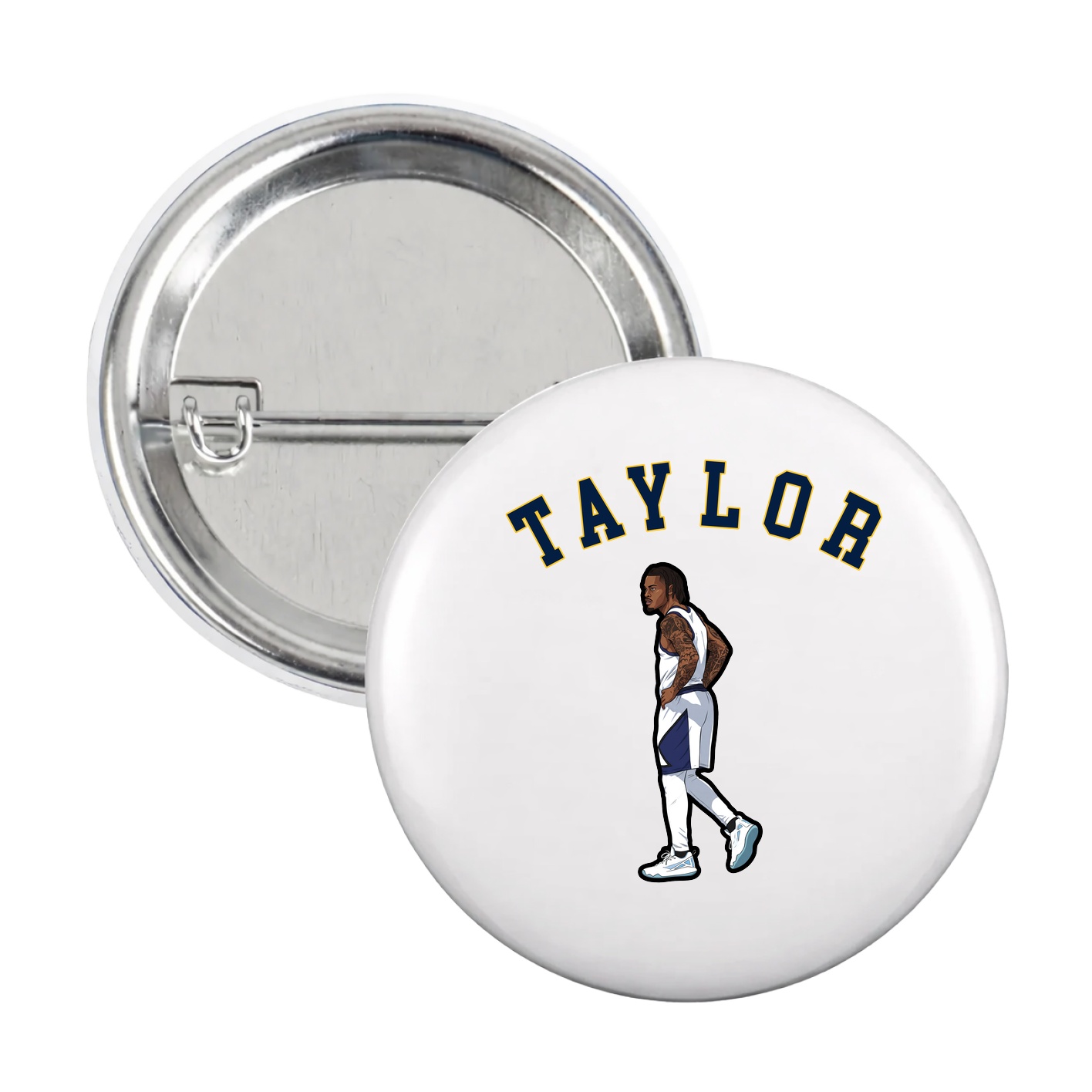 Game Day Button — Shirsey Arch in White