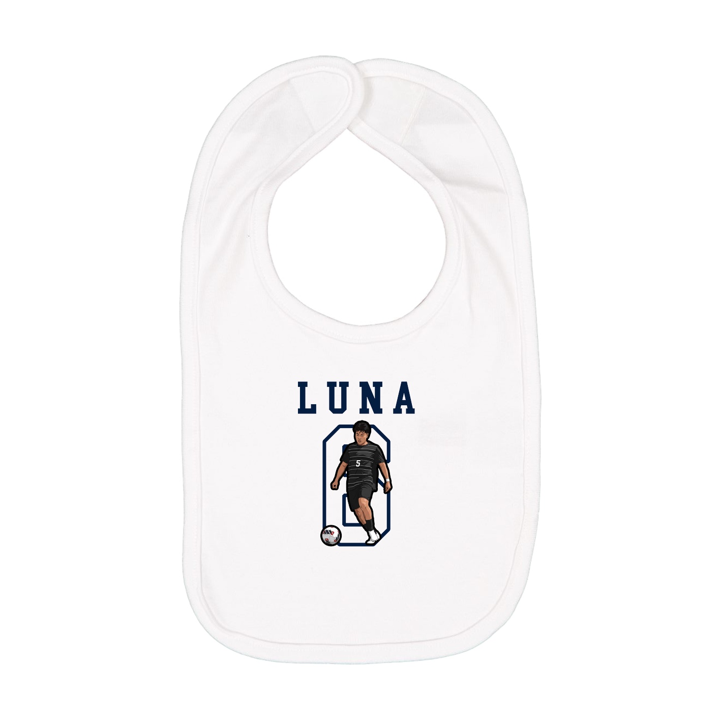 Infant Bib — Shirsey in White