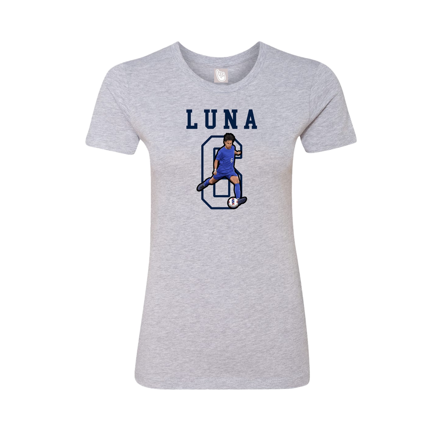 Fitted Women's Tee — Shirsey in Grey