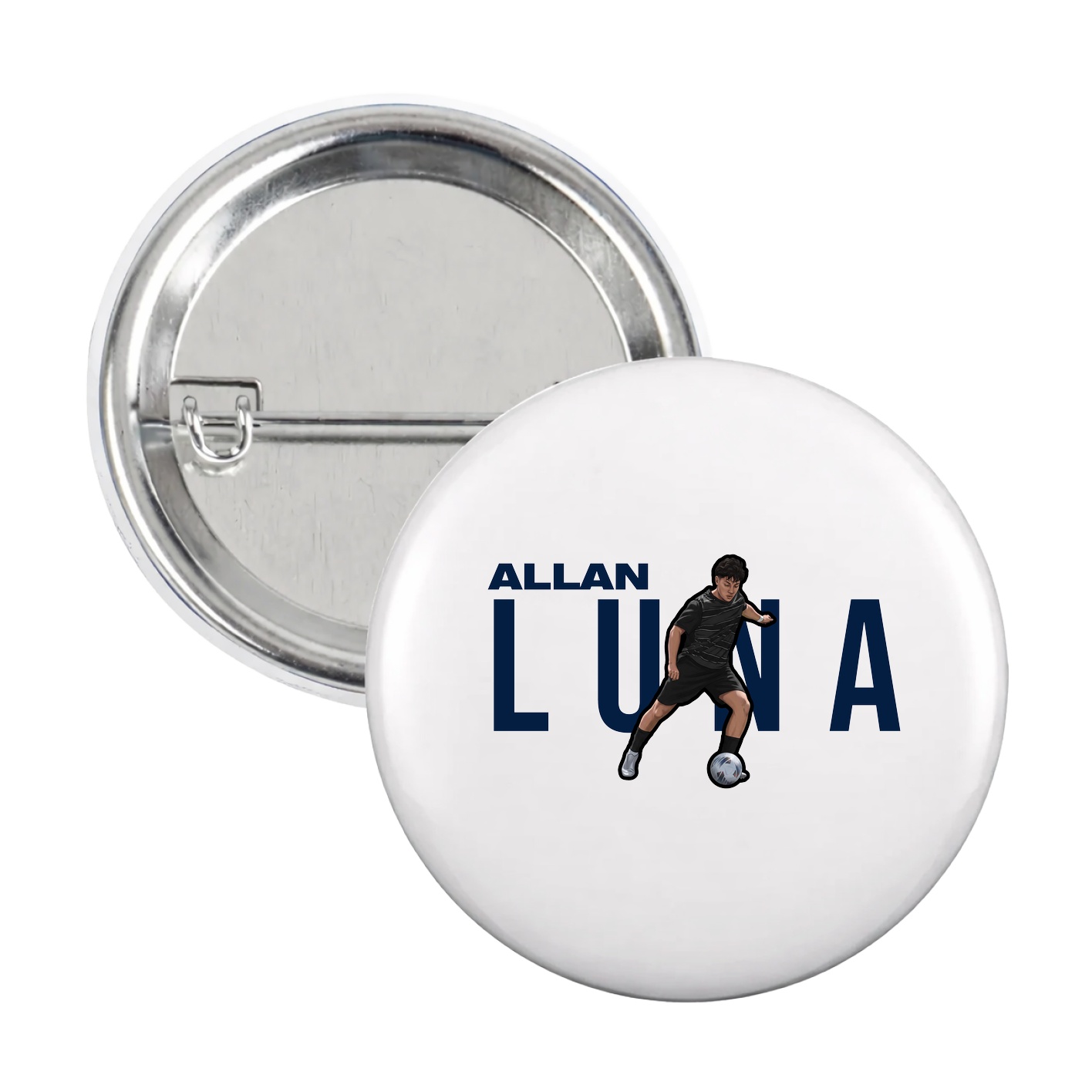 Game Day Button — Player Name in White