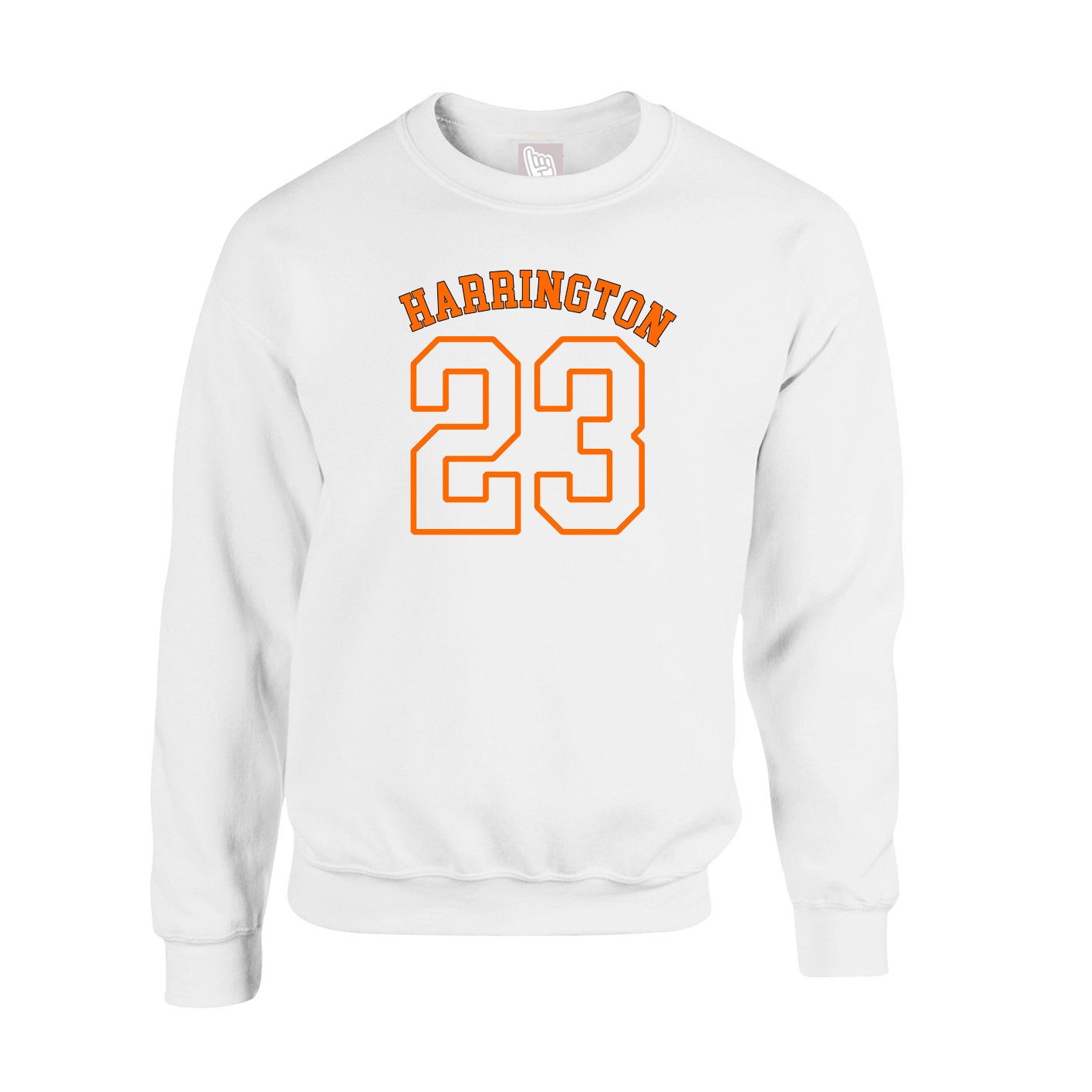 Fleece Crew — Shirsey Arch in White