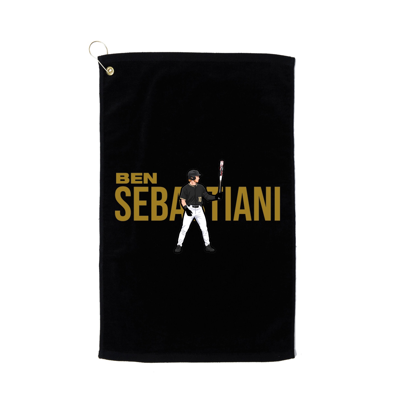 Golf Towel — Player Name in Black