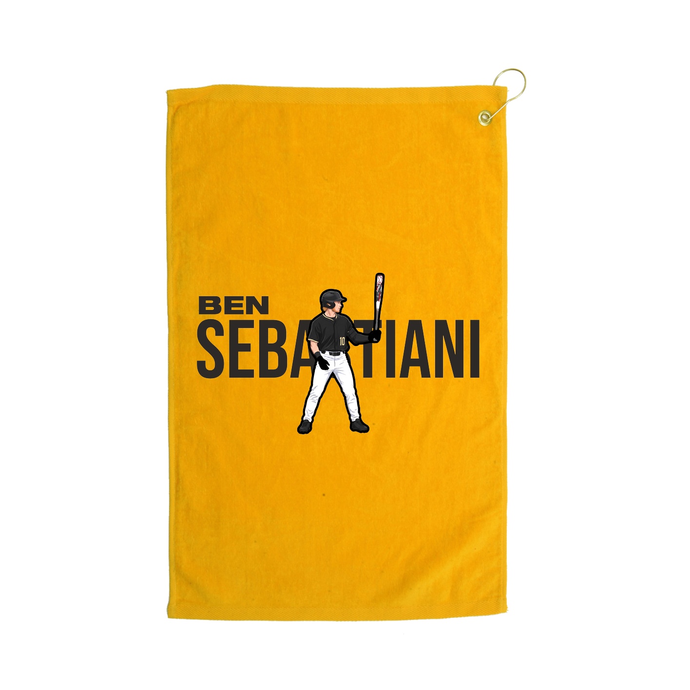 Golf Towel — Player Name in Gold