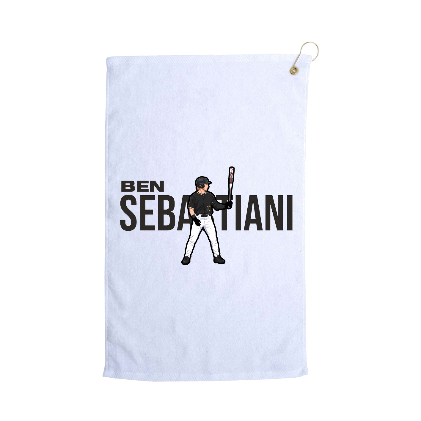 Golf Towel — Player Name in White