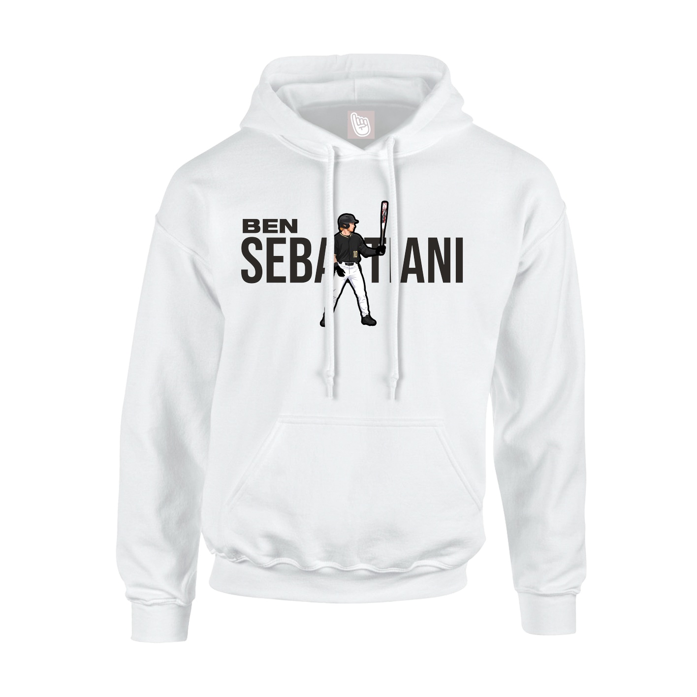 Hoodie — Player Name in White