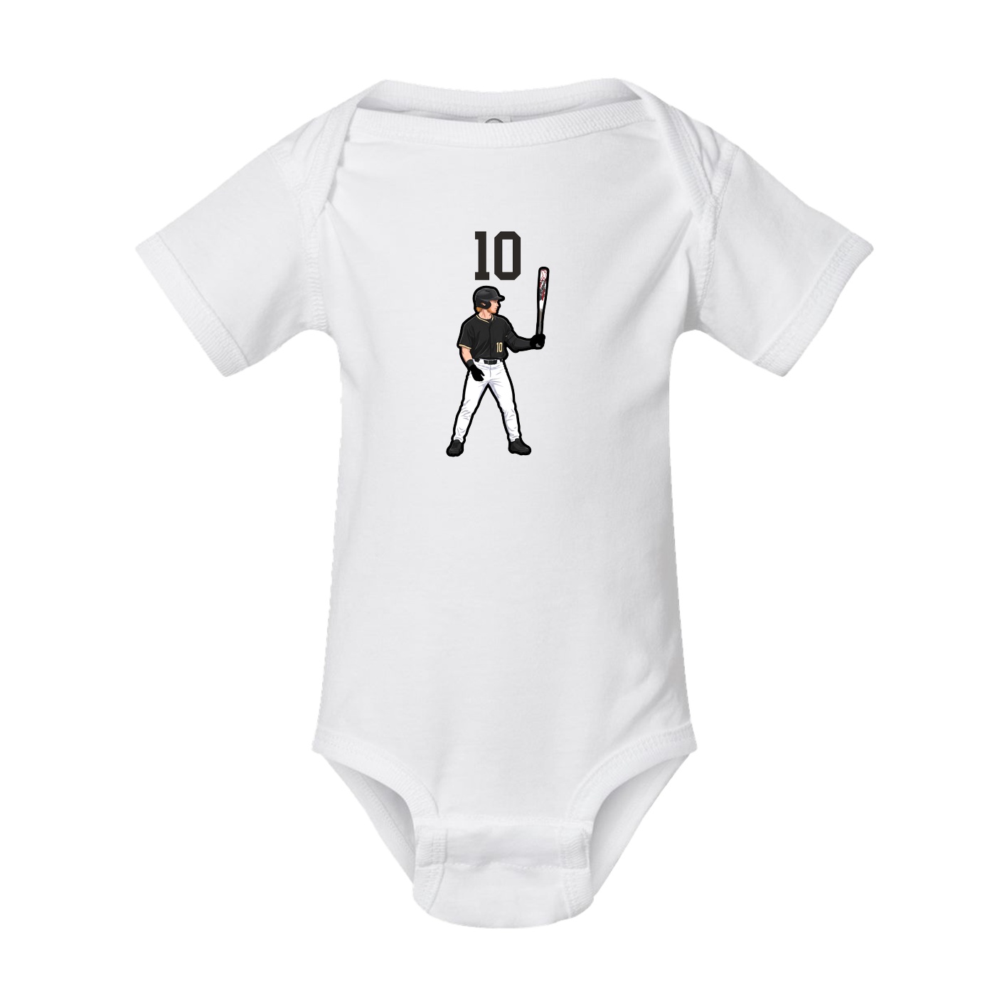 Baby Onesie — Number Top in White