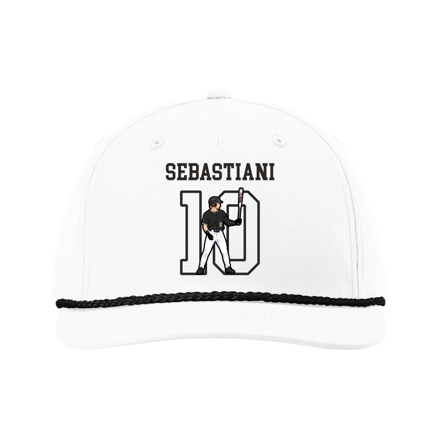Five-Panel Classic Rope Cap — Shirsey in White