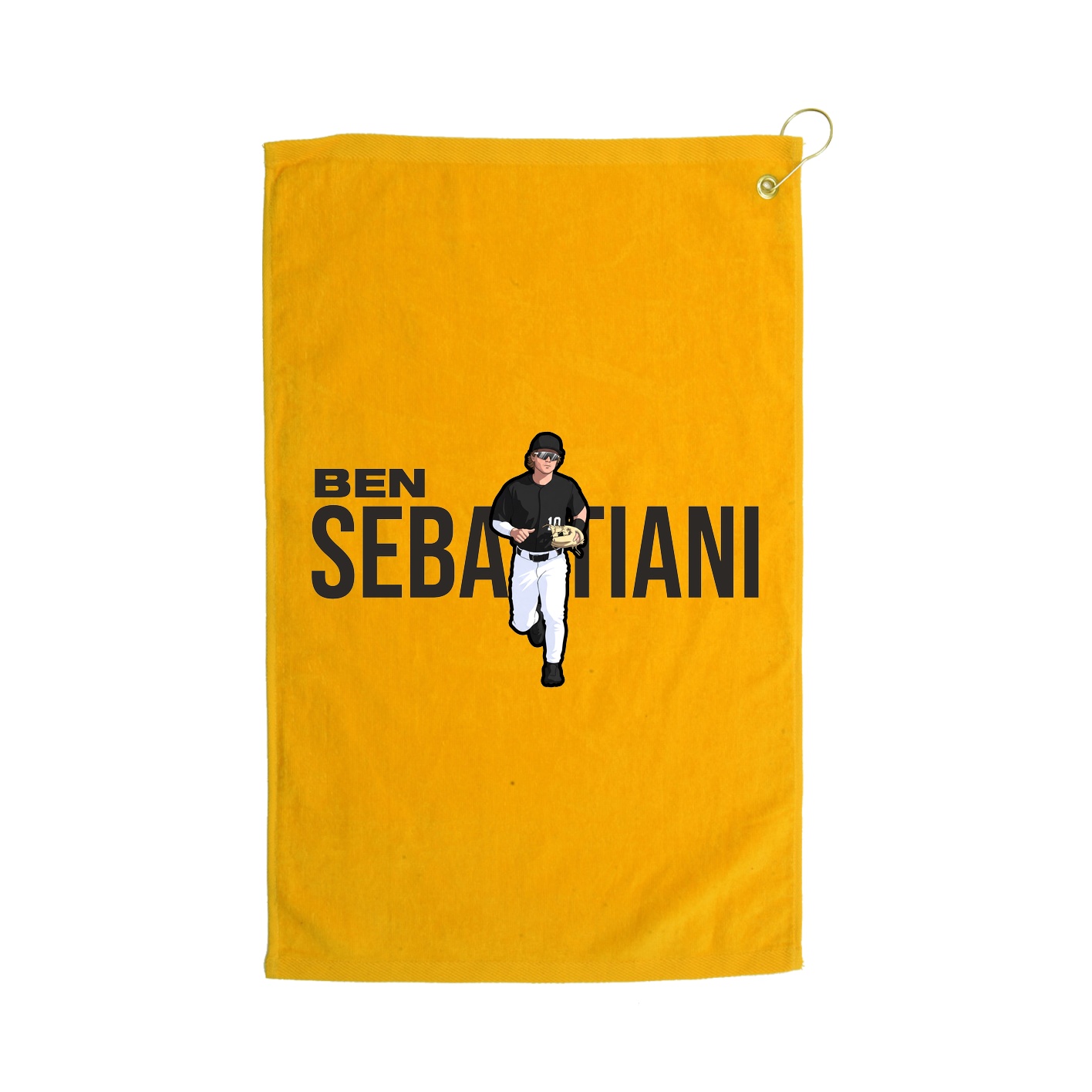 Golf Towel — Player Name in Gold