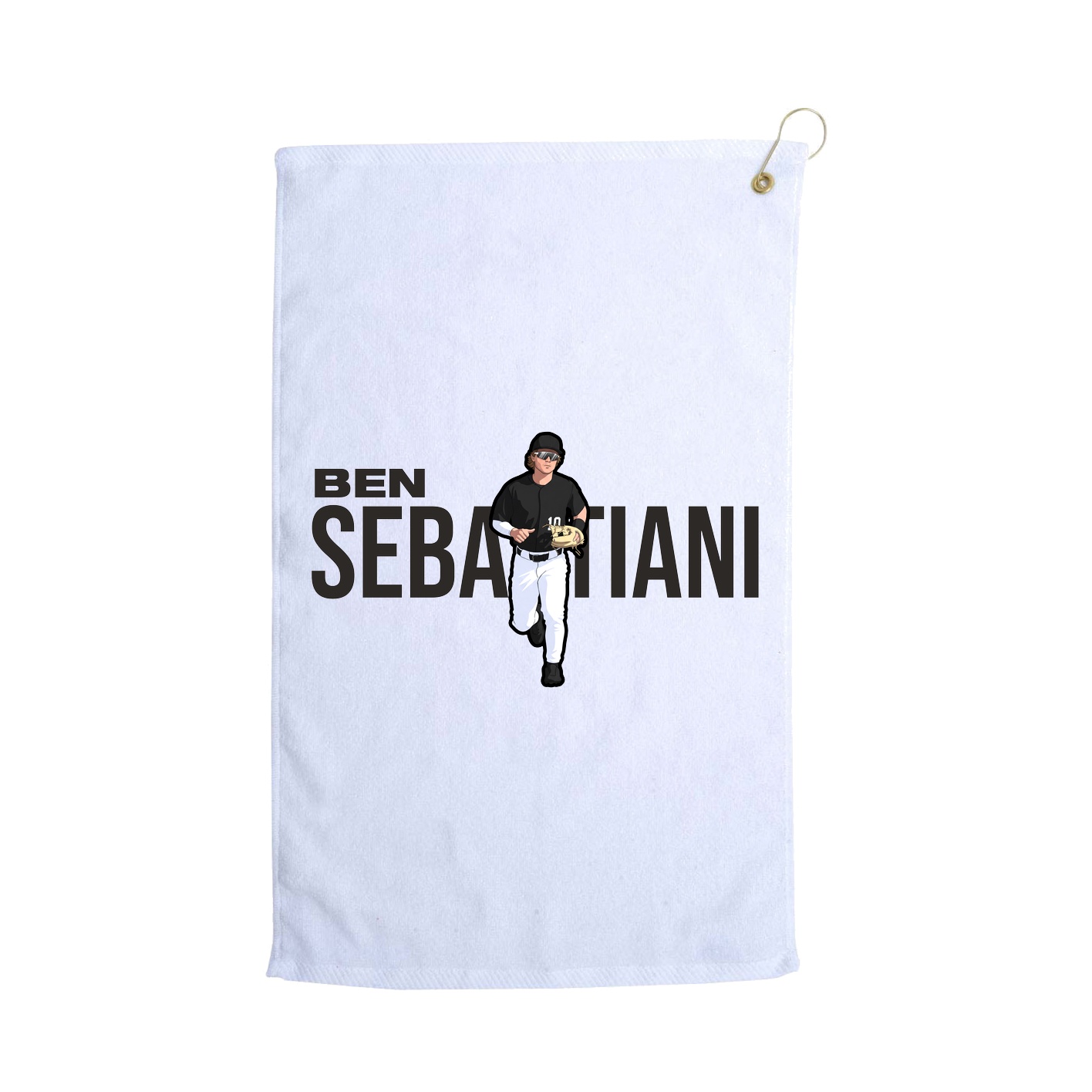 Golf Towel — Player Name in White