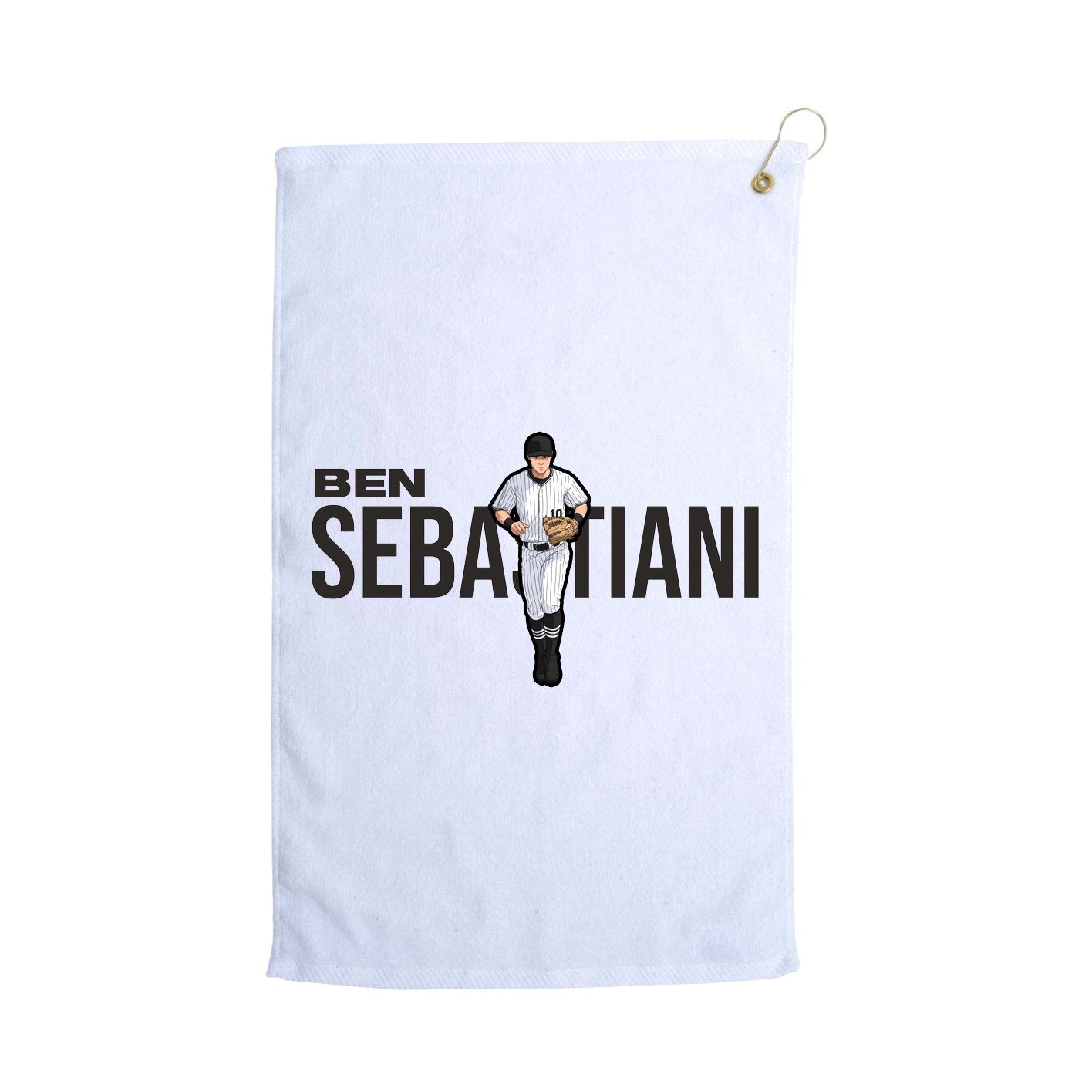 Golf Towel — Player Name in White