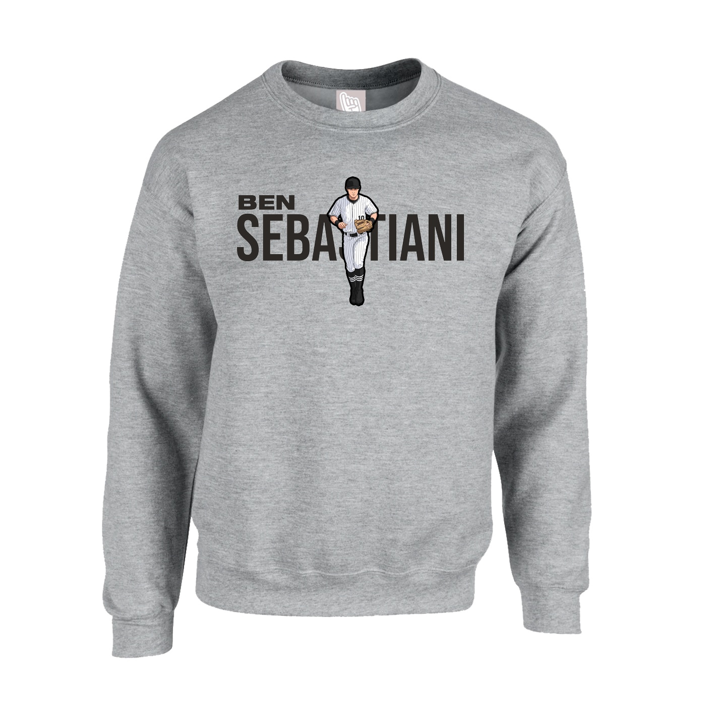 Fleece Crew — Player Name in Grey