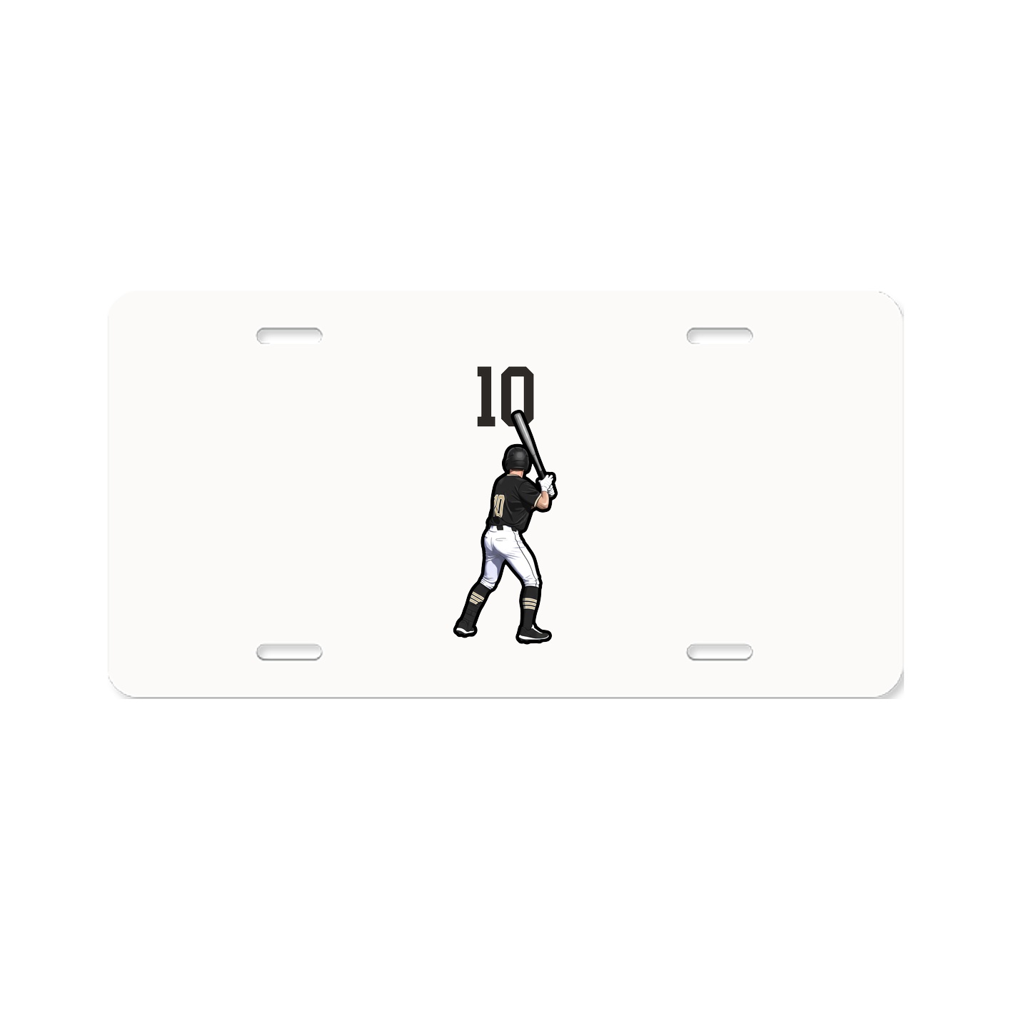 License Plate — Number Top in Classic