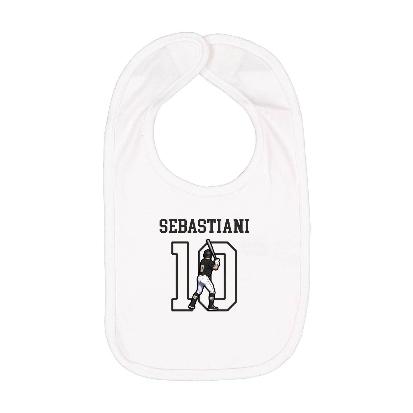 Infant Bib — Shirsey in White
