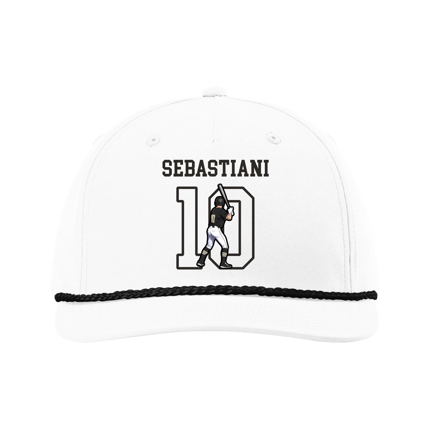 Five-Panel Classic Rope Cap — Shirsey in White
