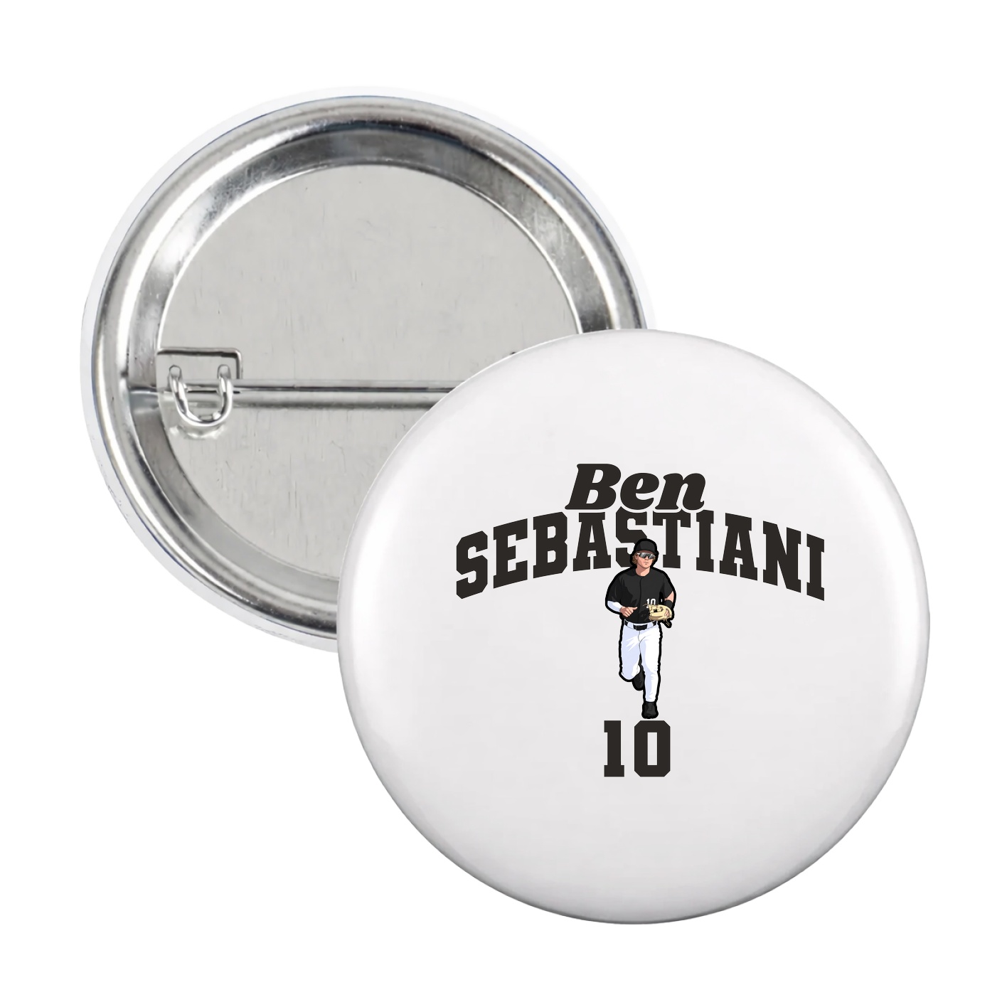 Game Day Button — Signature Arch in White