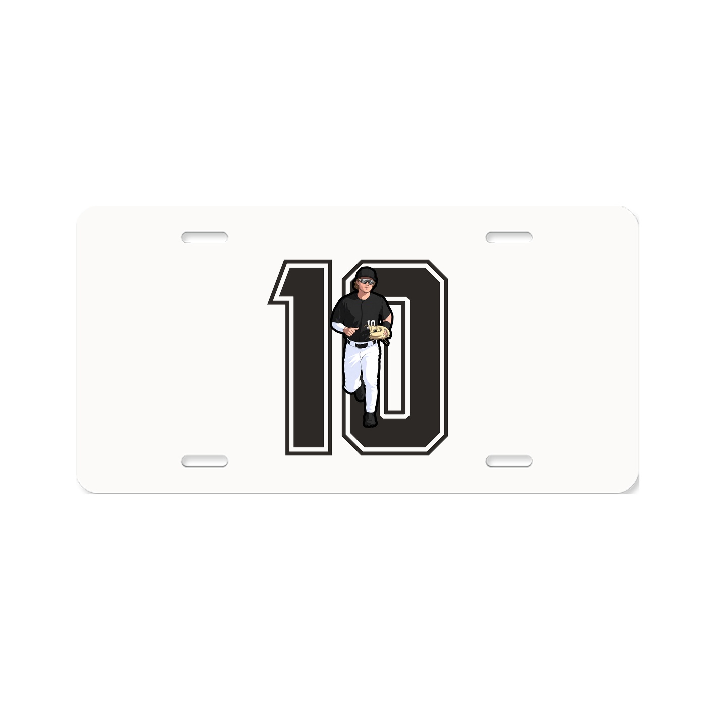 License Plate — Number in Classic