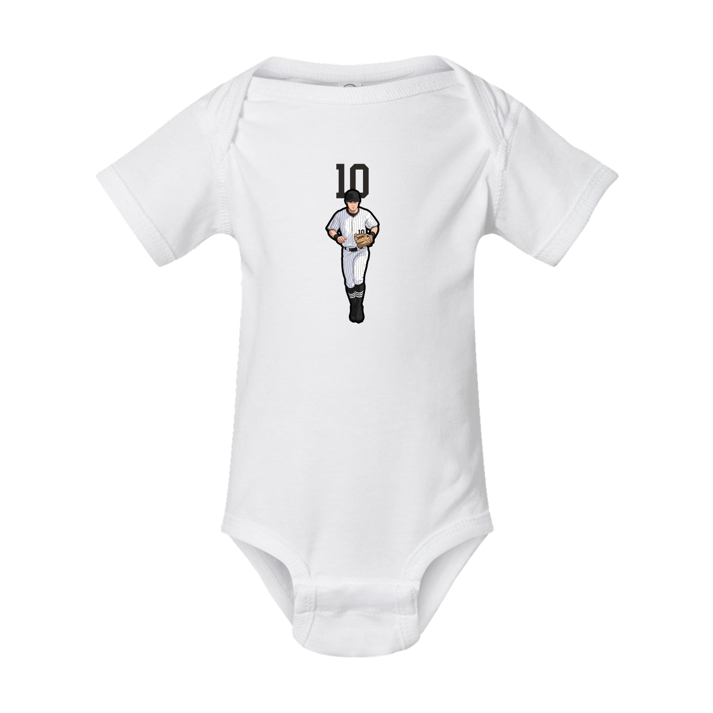 Baby Onesie — Number Top in White