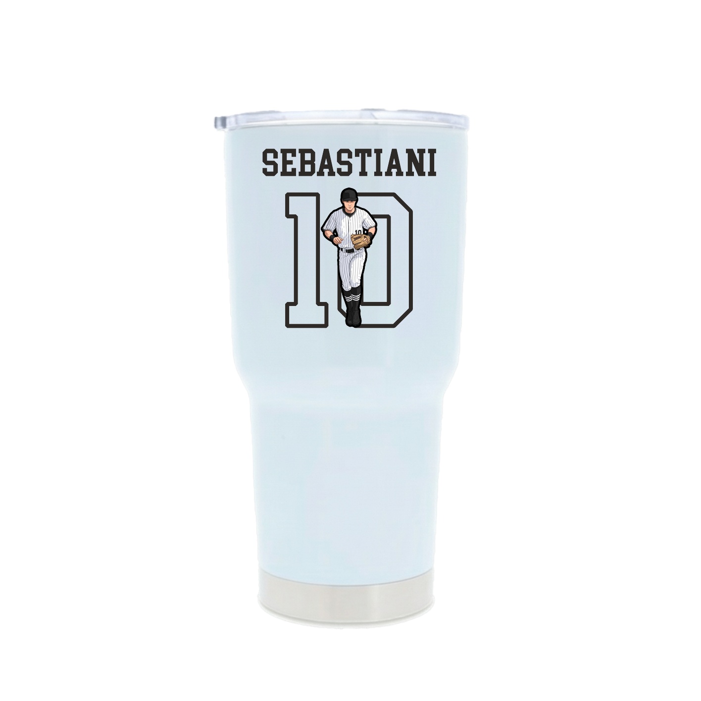 30oz Stainless Steel Tumbler — Shirsey in White