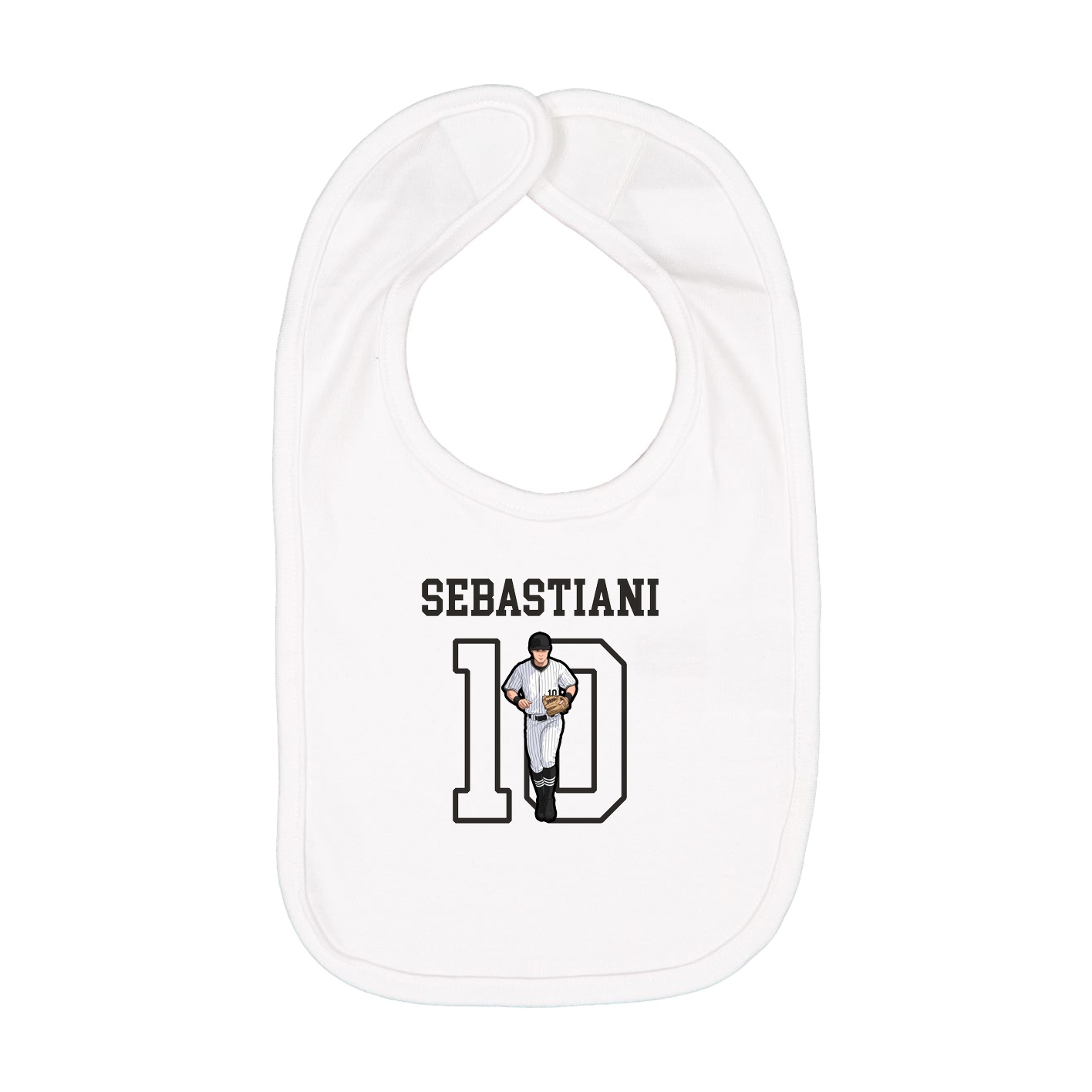 Infant Bib — Shirsey in White