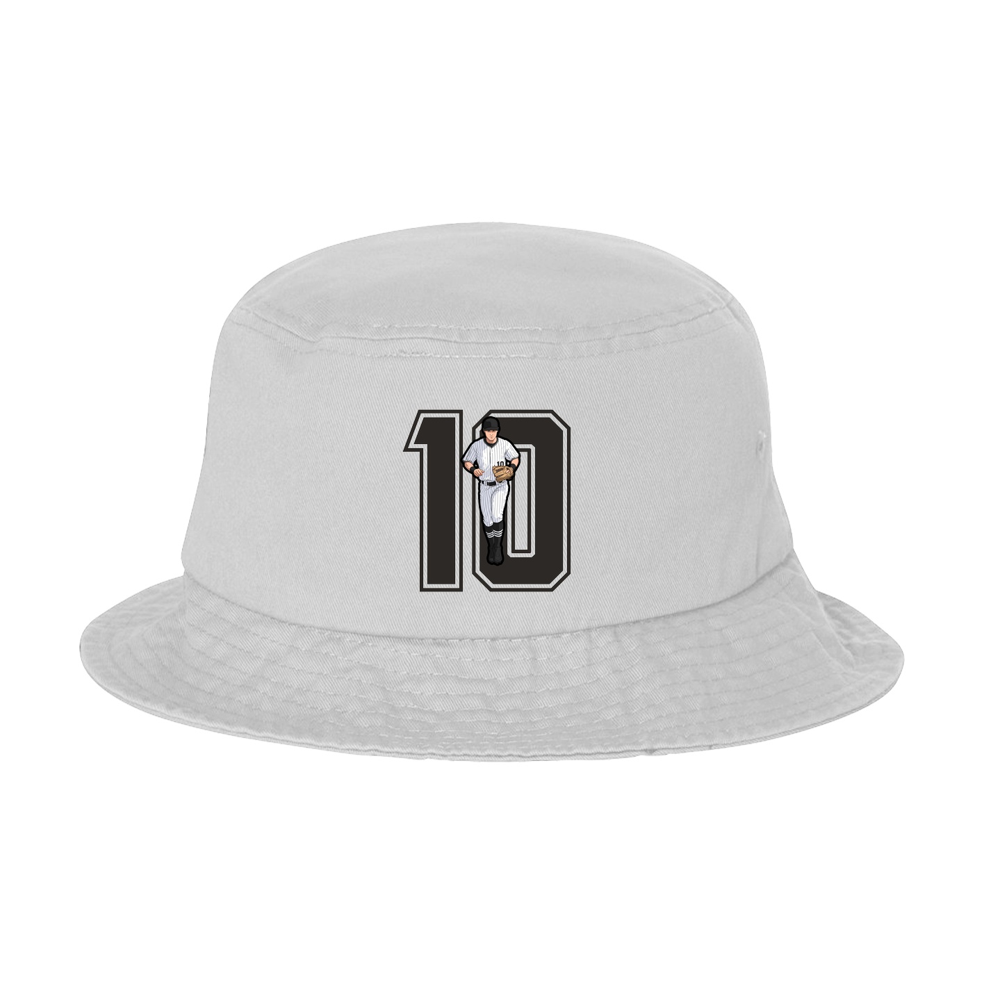Bucket Cap — Number in White