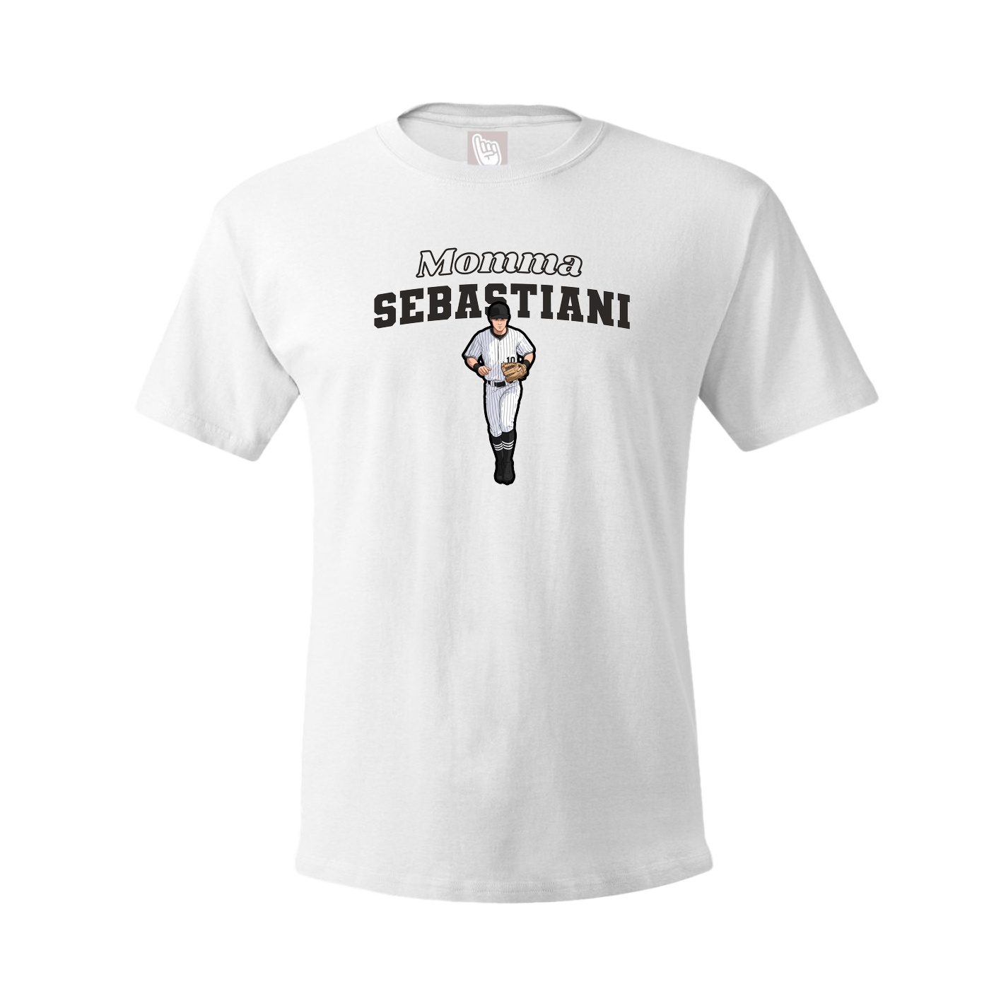 Youth Tee — Mothers Day Block in White