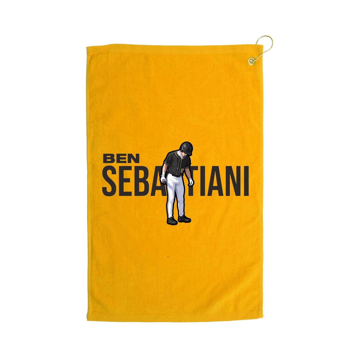 Golf Towel — Player Name in Gold