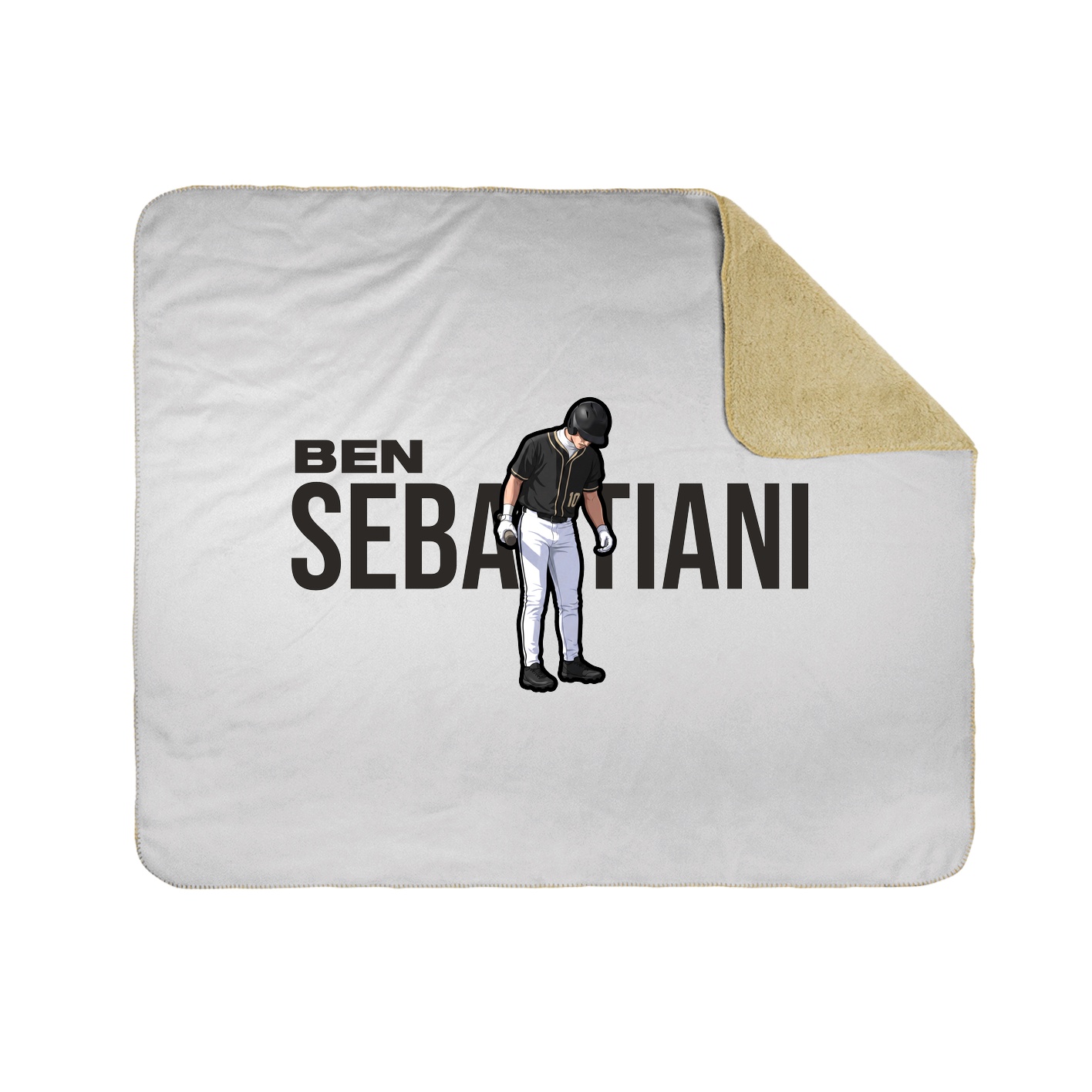 Throw Blanket — Player Name in White