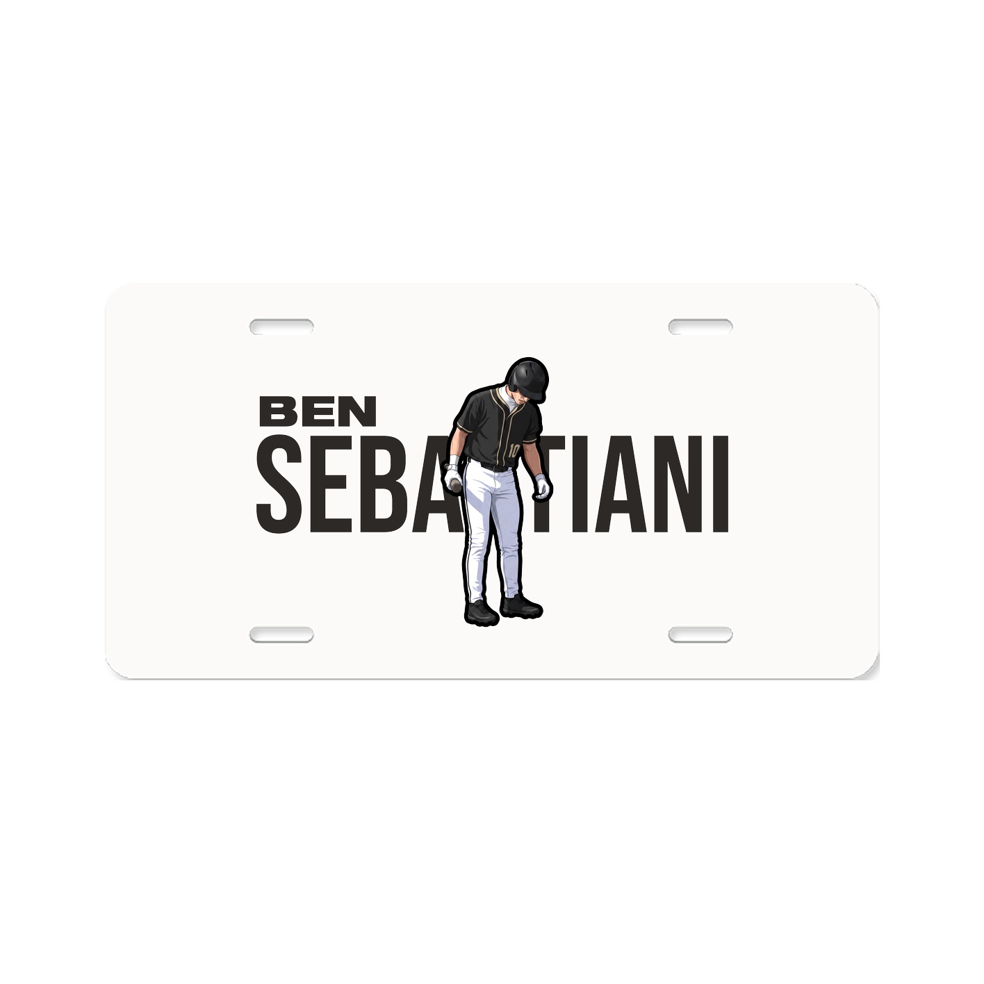License Plate — Player Name in Classic