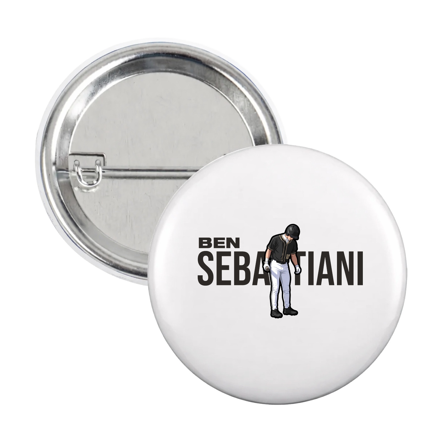 Game Day Button — Player Name in White