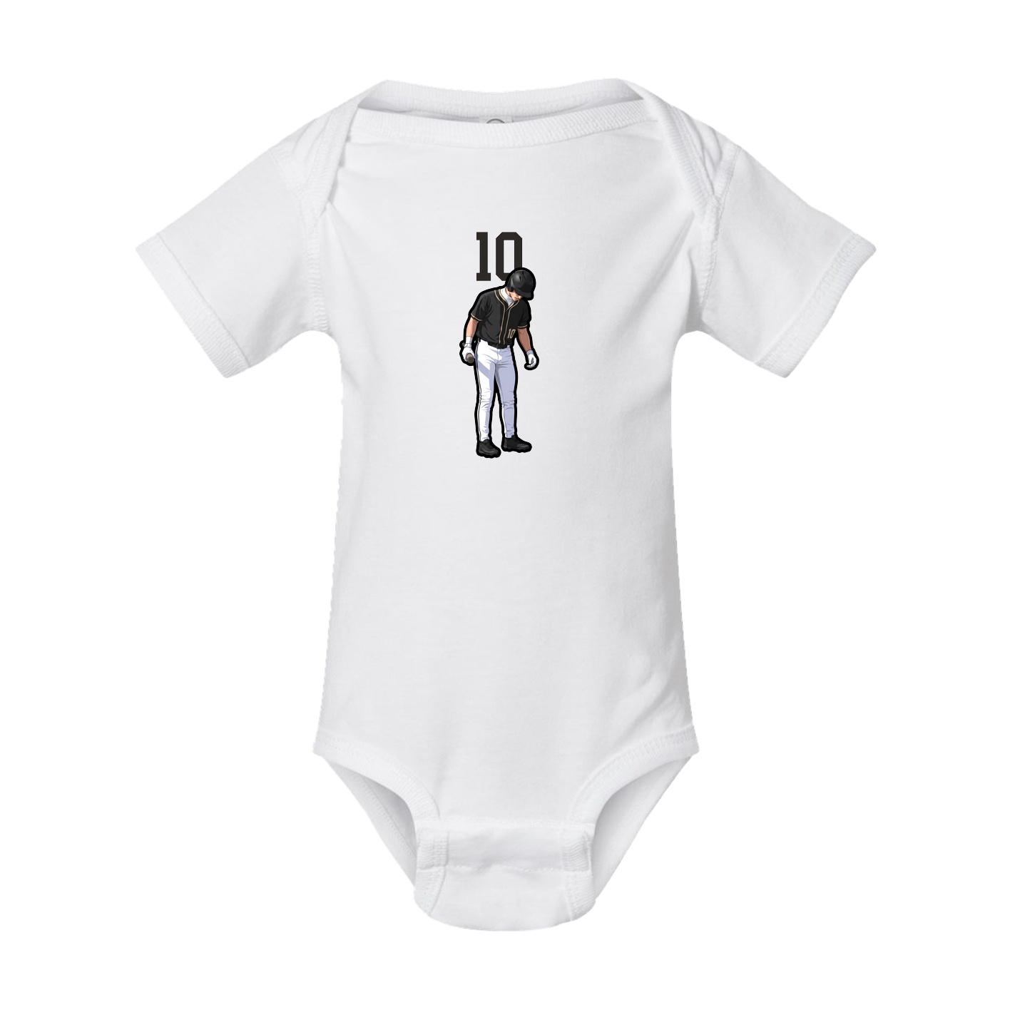 Baby Onesie — Number Top in White