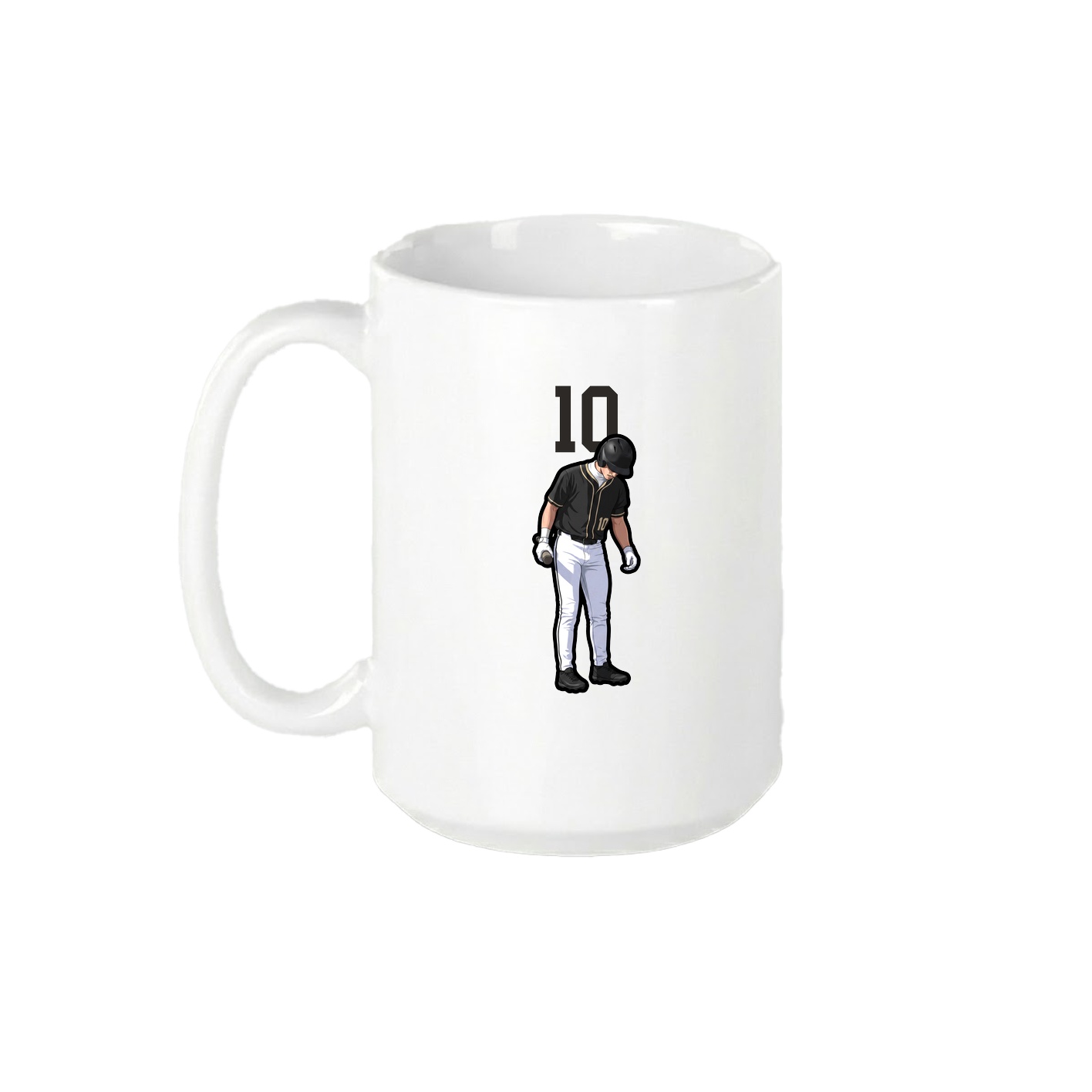 15oz Coffee Mug — Number Top in White