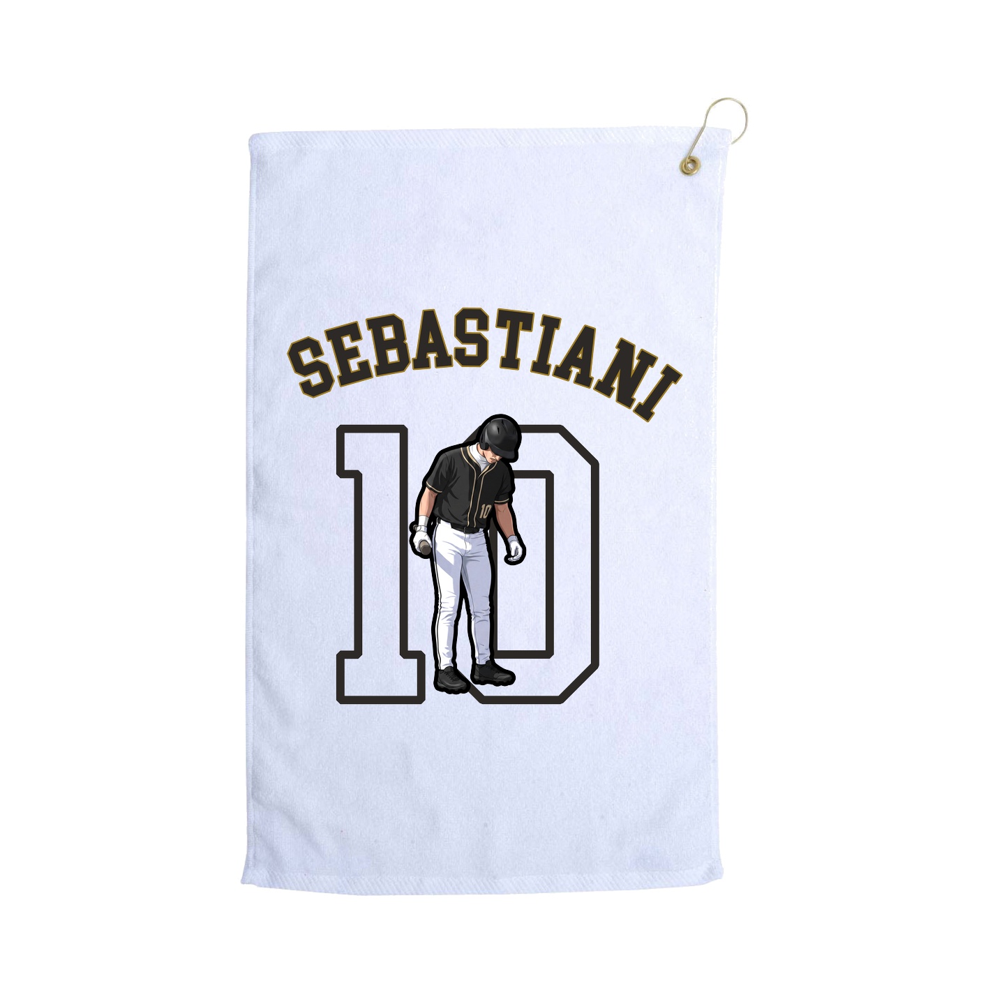 Golf Towel — Shirsey Arch in White
