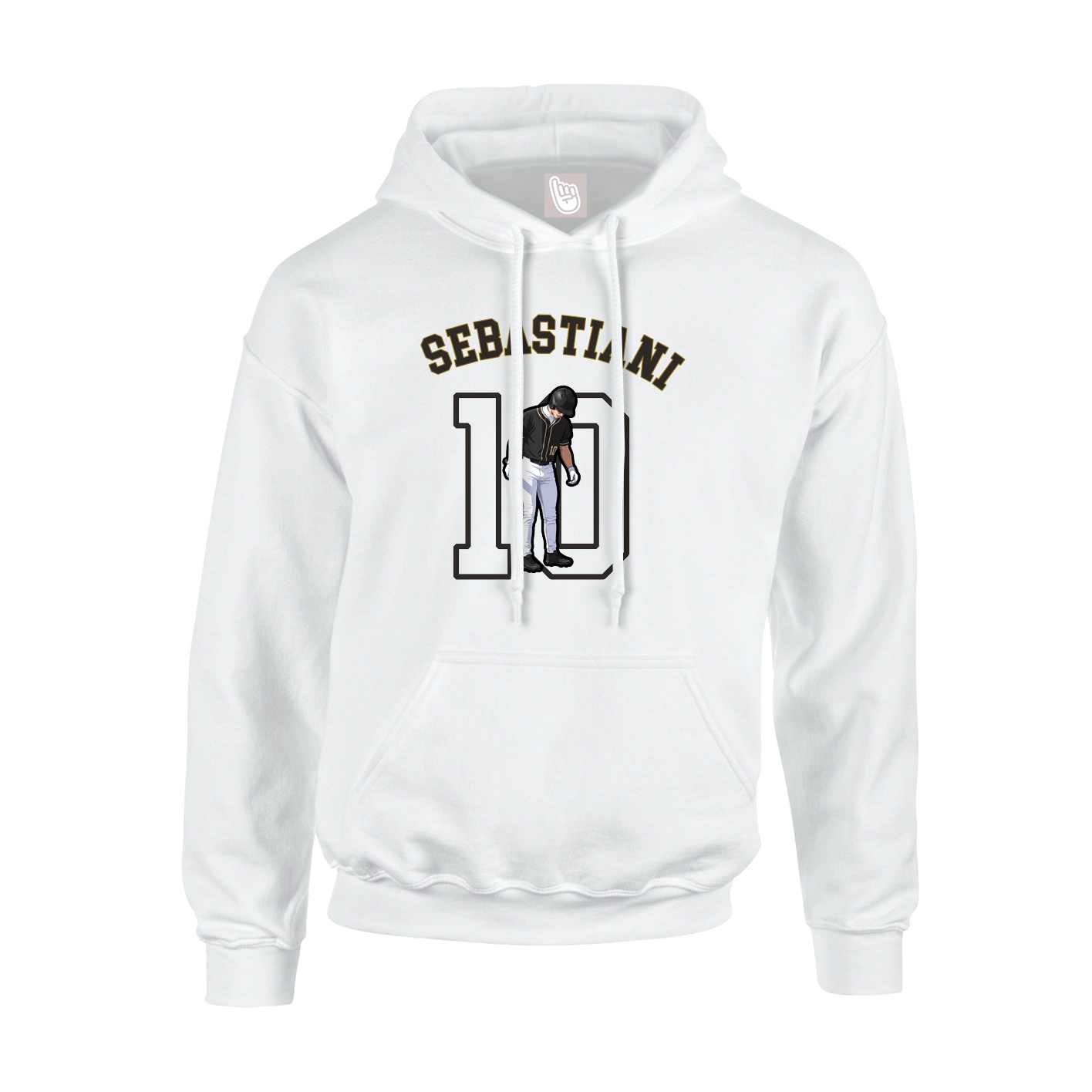 Youth Hoodie — Shirsey Arch in White