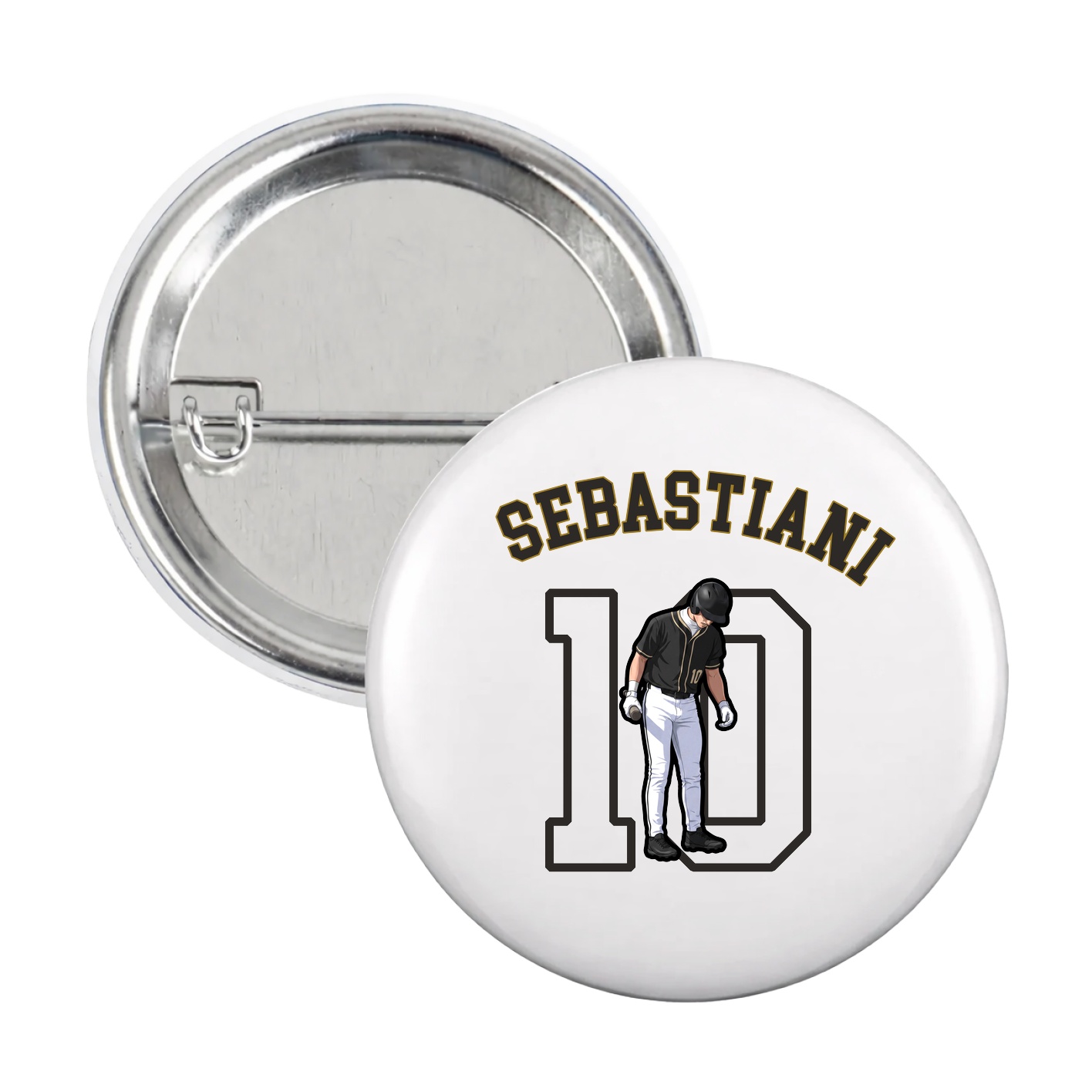 Game Day Button — Shirsey Arch in White