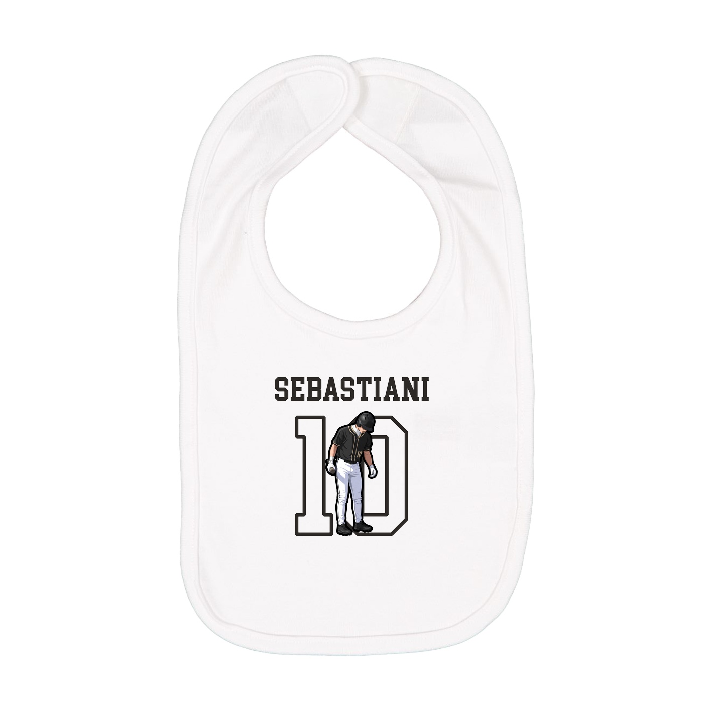 Infant Bib — Shirsey in White