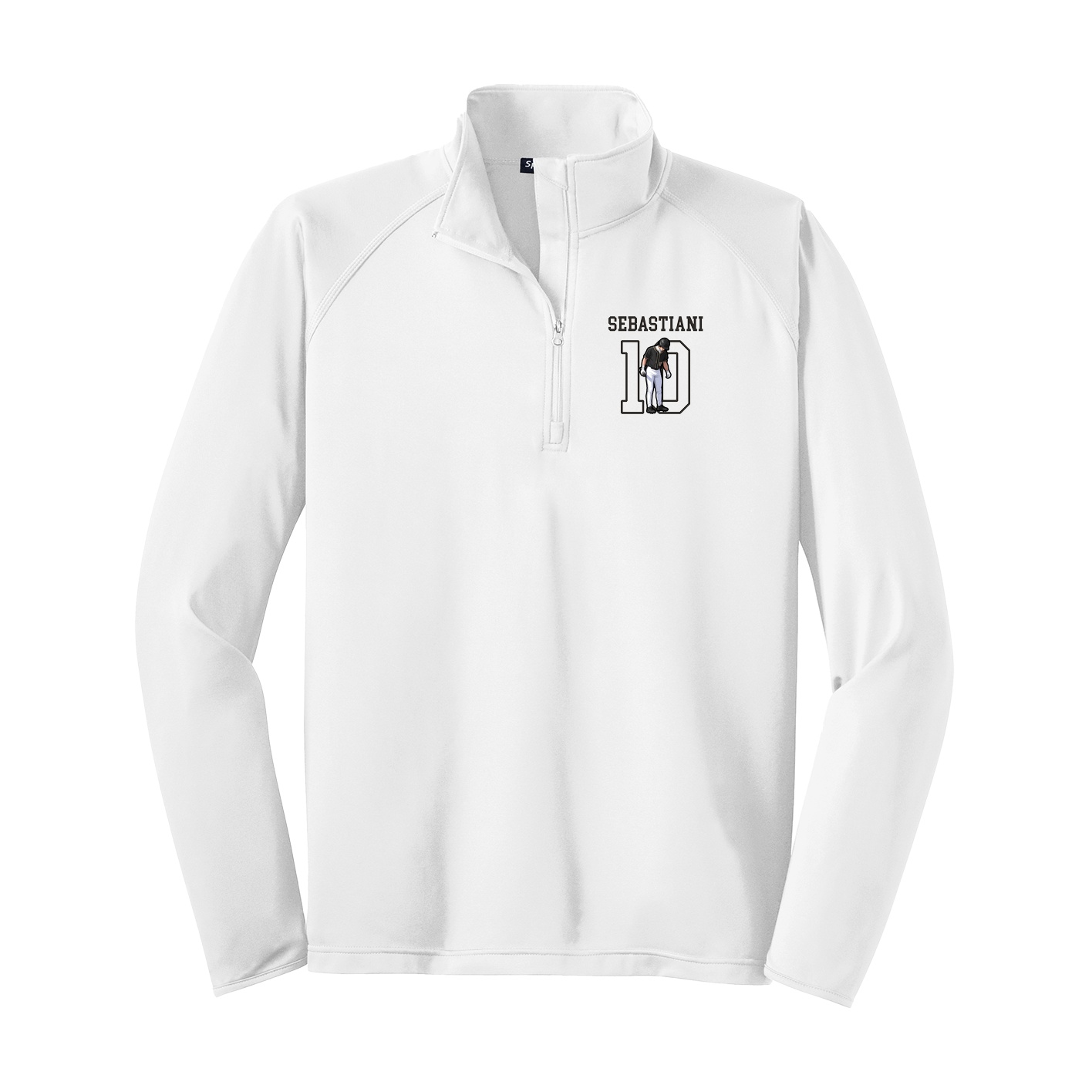 Q-Zip Pullover — Shirsey in White