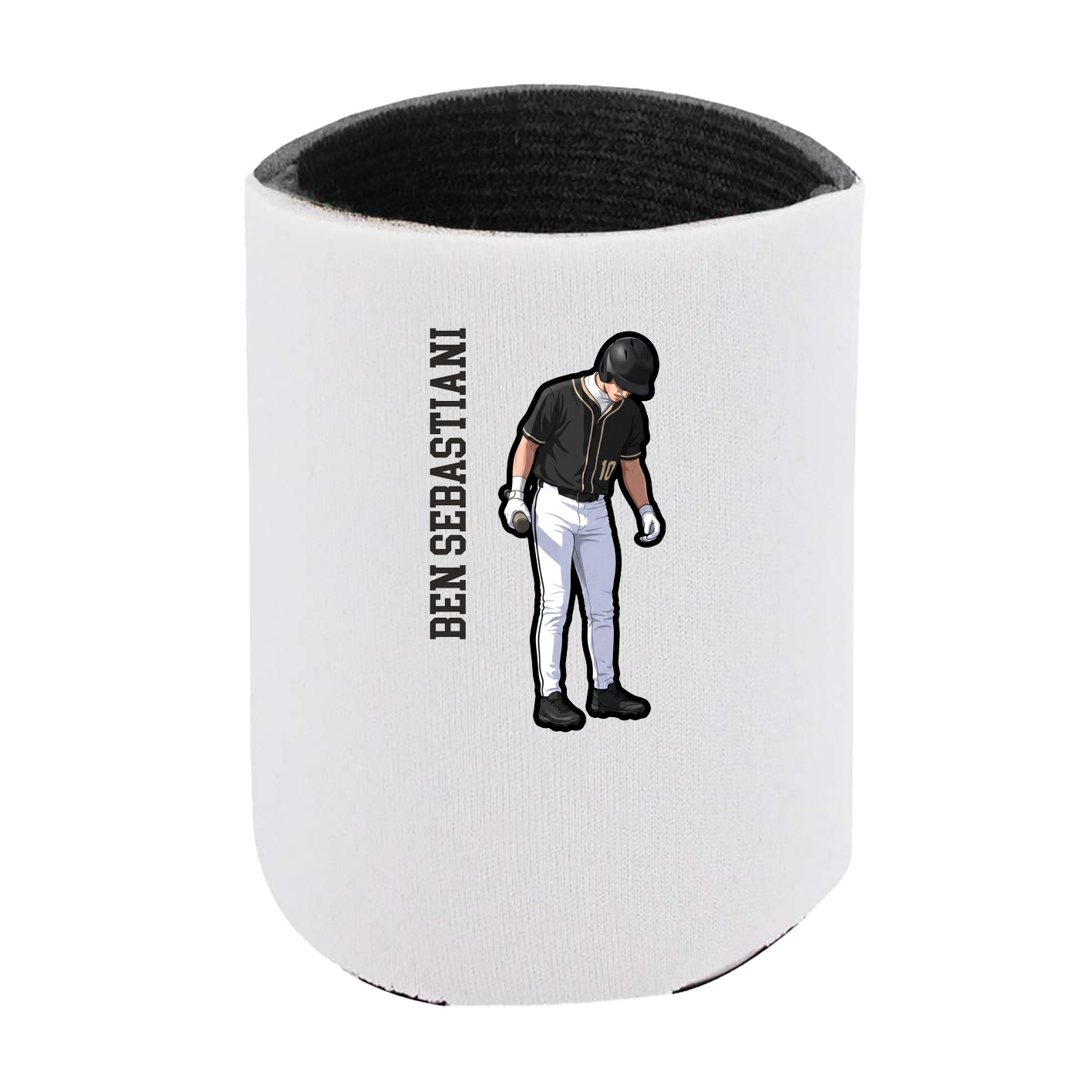 Can Holder — Name Vertical in White